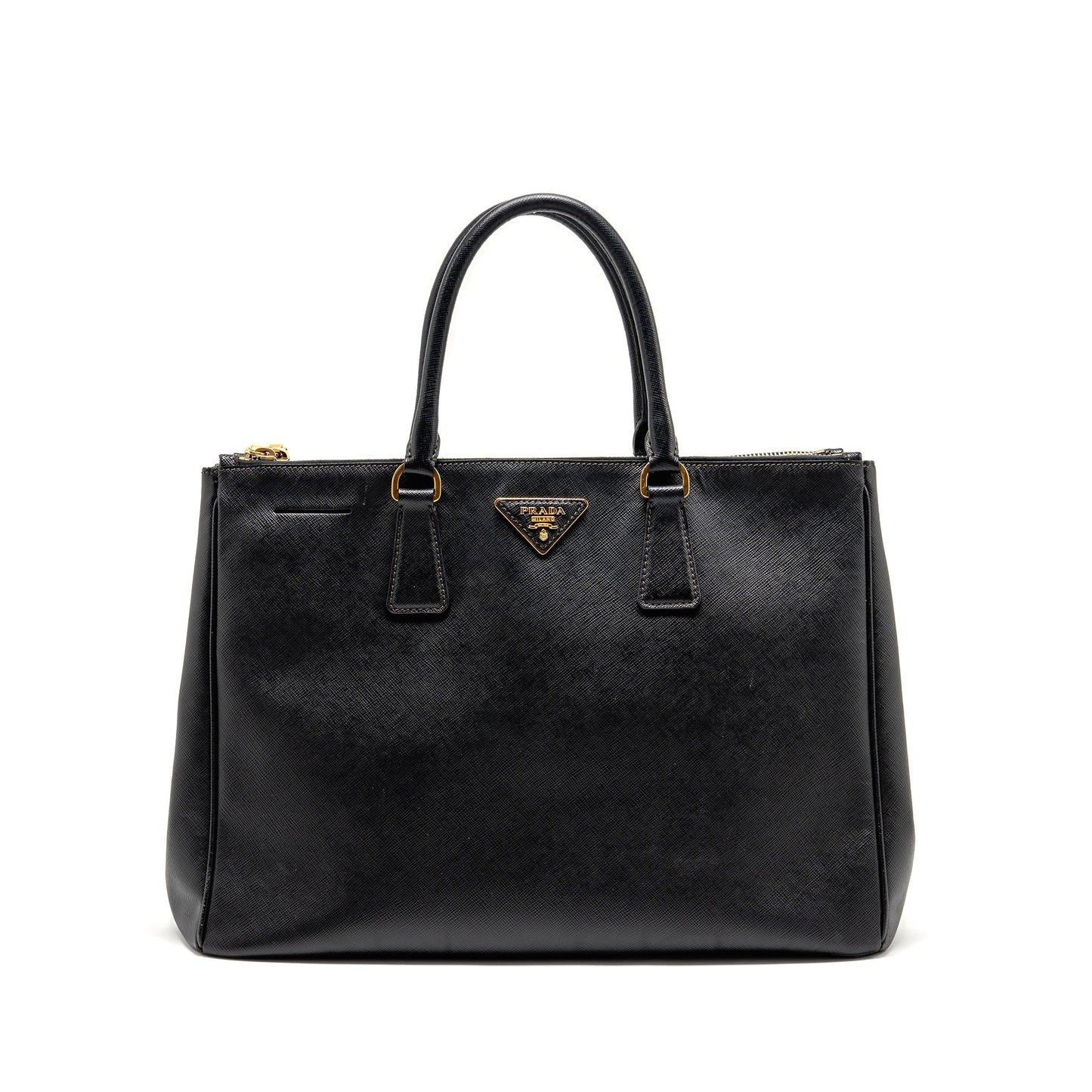 Prada Saffiano Tote Purse Calfskin black