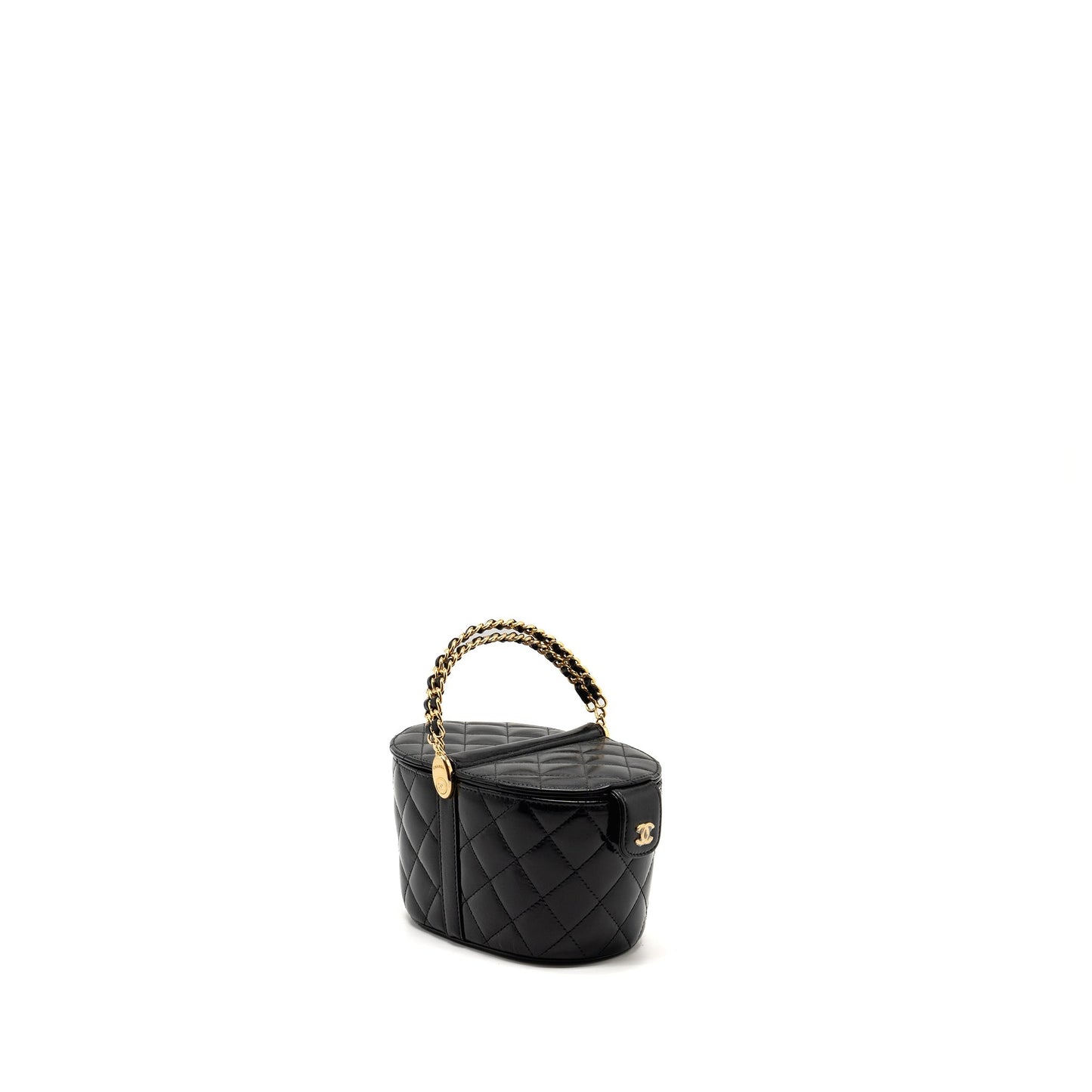 Chanel picnic vanity lambskin black  (microchip)