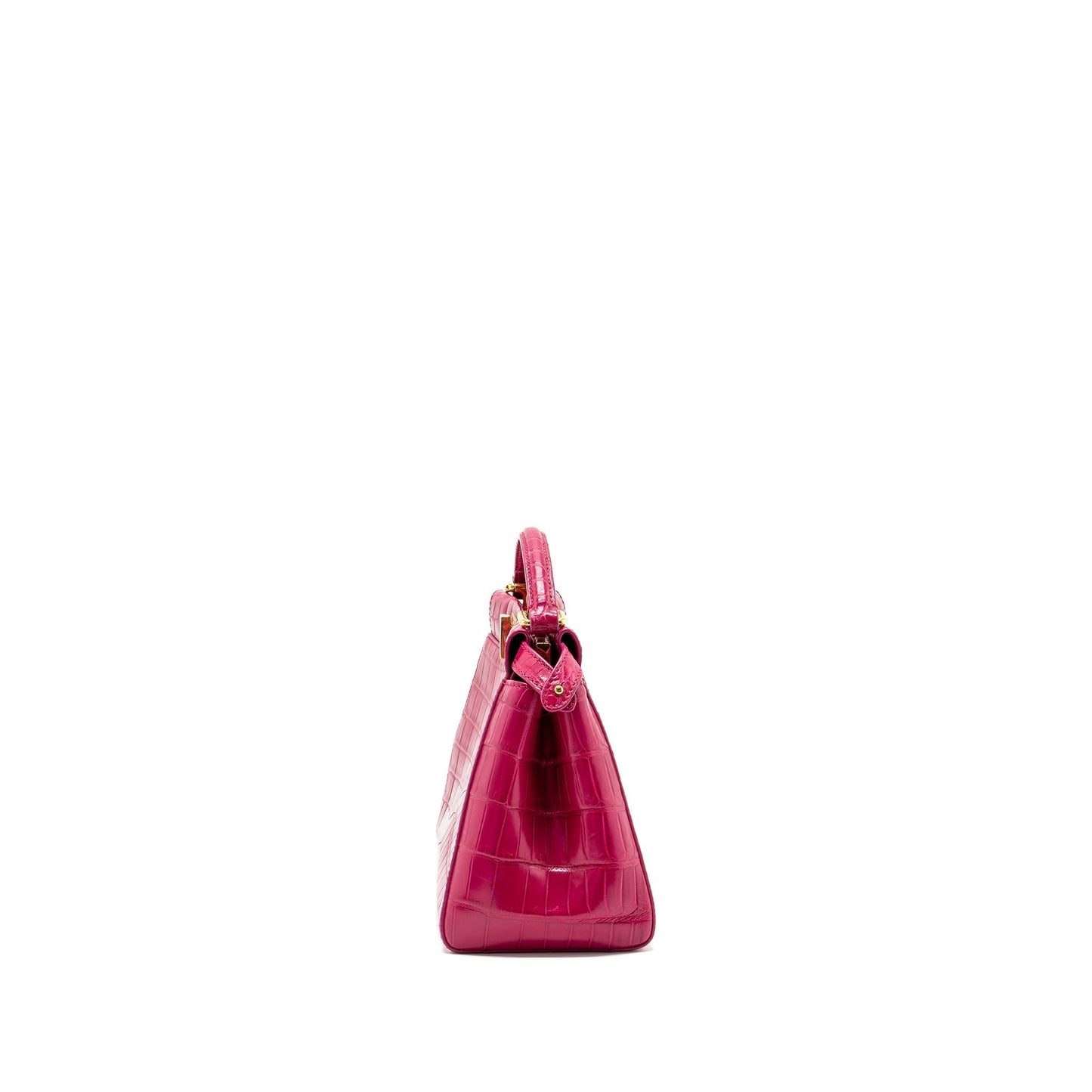 Fendi mini peekaboo Purse crocodile pink
