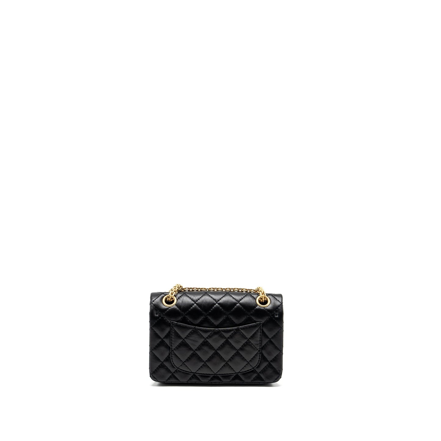 Chanel Mini 2.55 Reissue Aged Calfskin Black  (Microchip)
