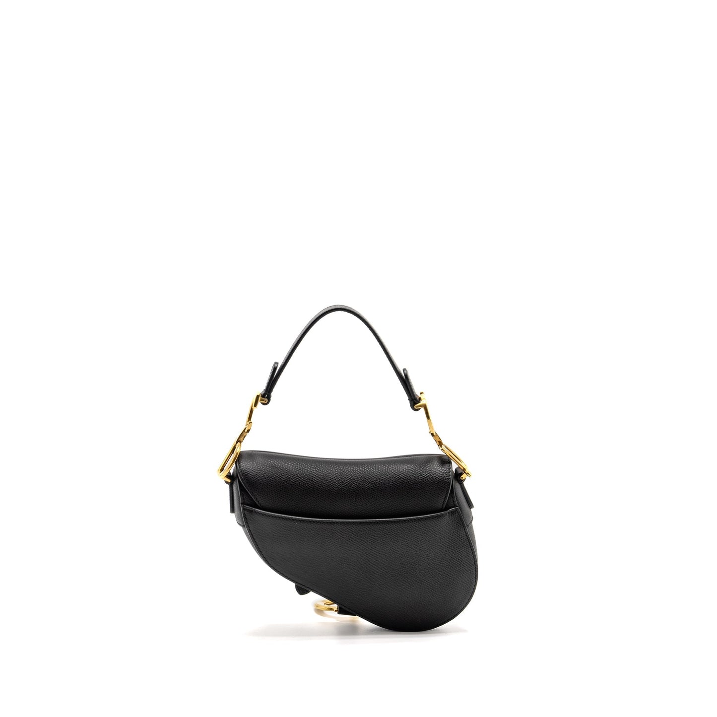 Dior Saddle Purse Calfskin Black