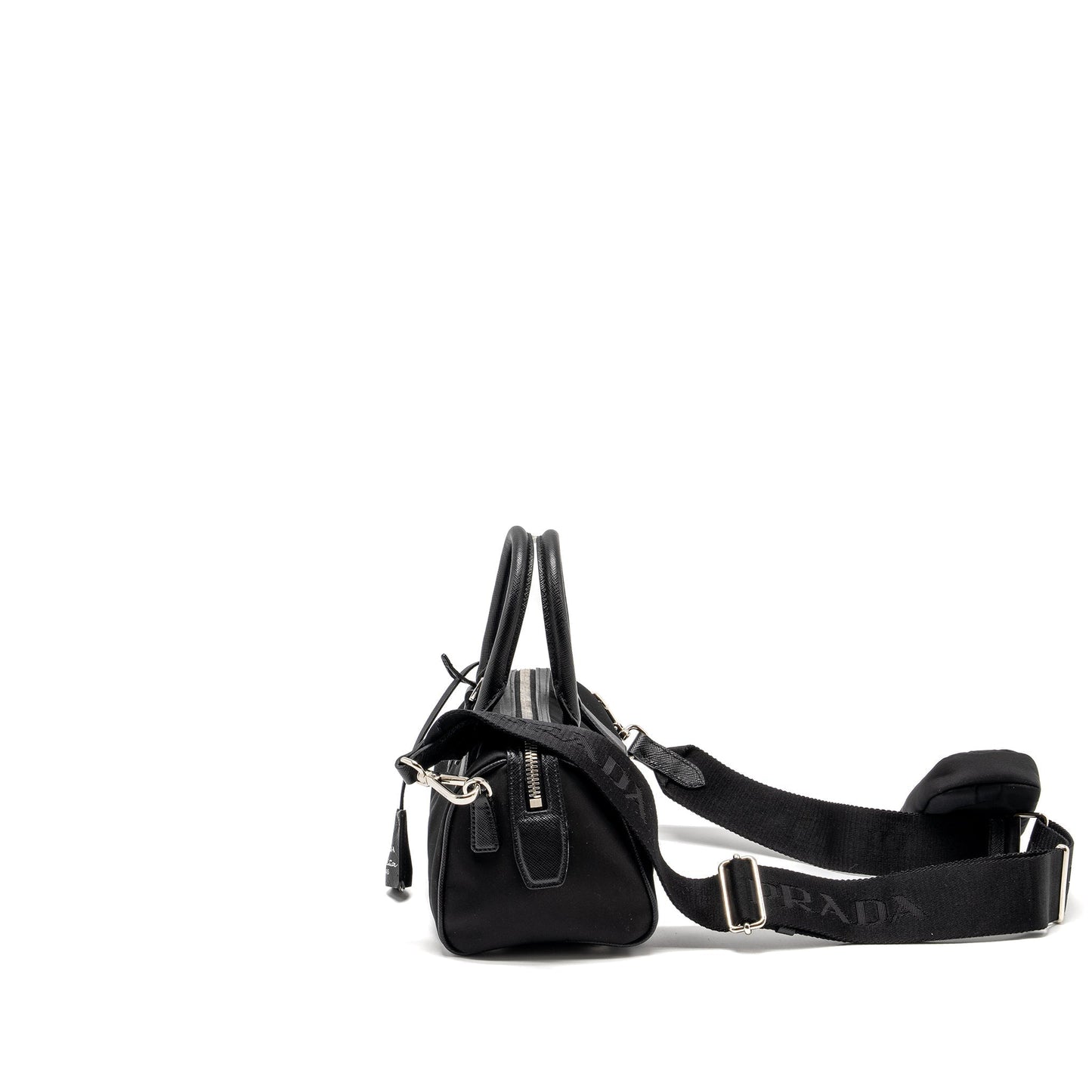 Prada Top Handle Re-Edition 2005 Nylon Purse Black