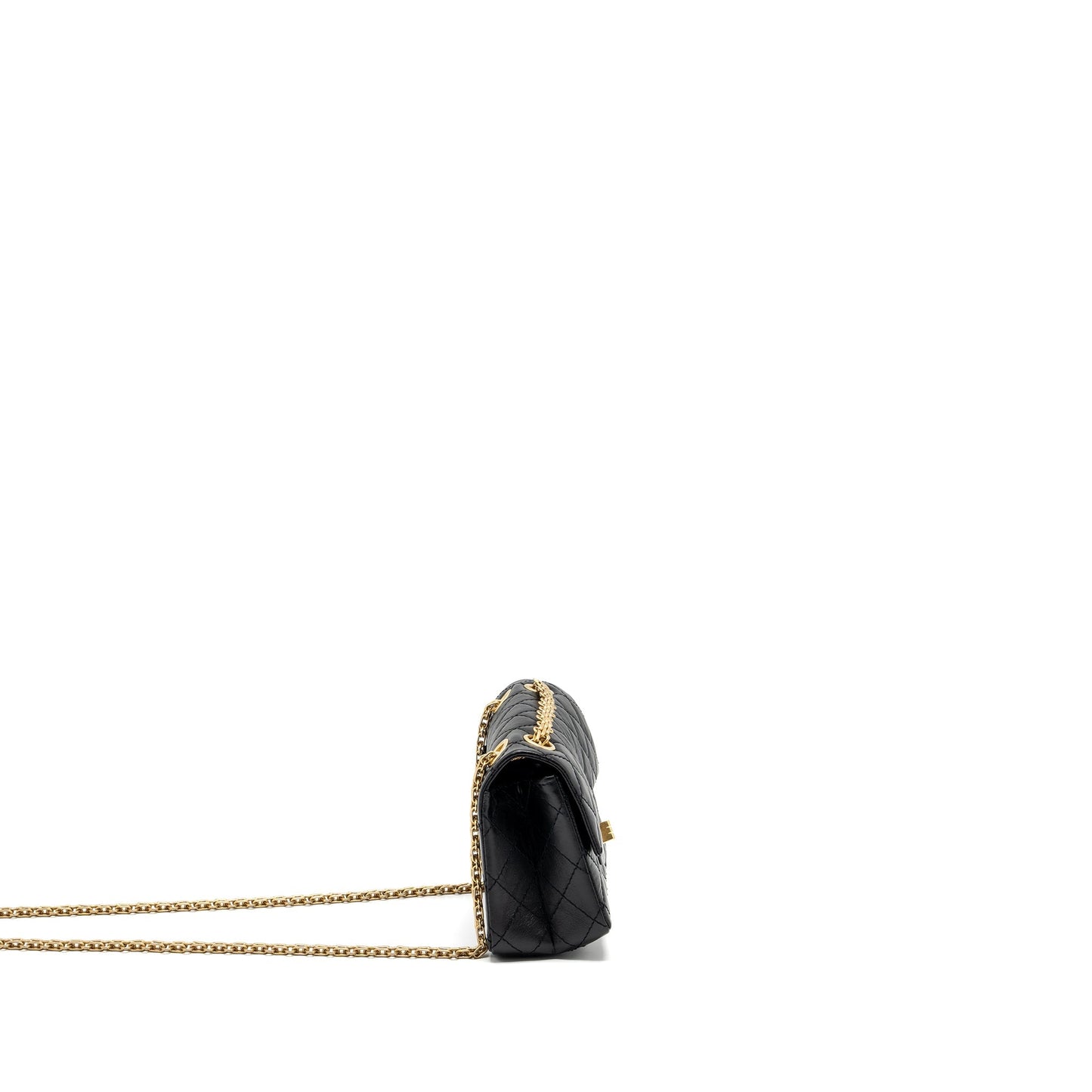 Chanel Mini 2.55 Reissue Aged Calfskin Black  (Microchip)