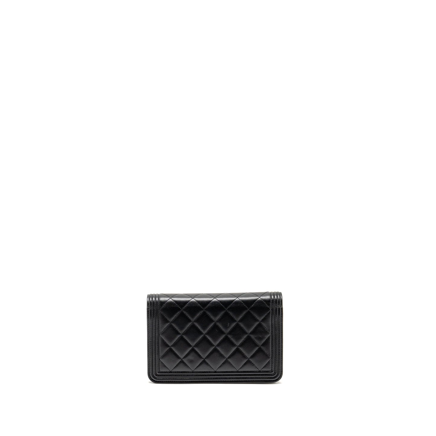 Chanel Boy Wallet on Chain Lambskin Black