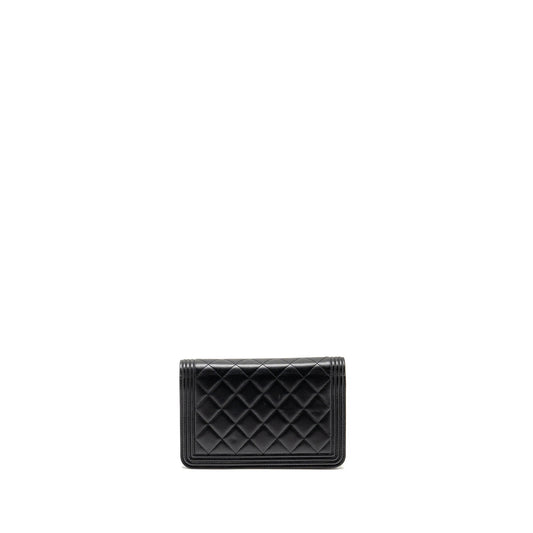 Chanel Boy Wallet on Chain Lambskin Black