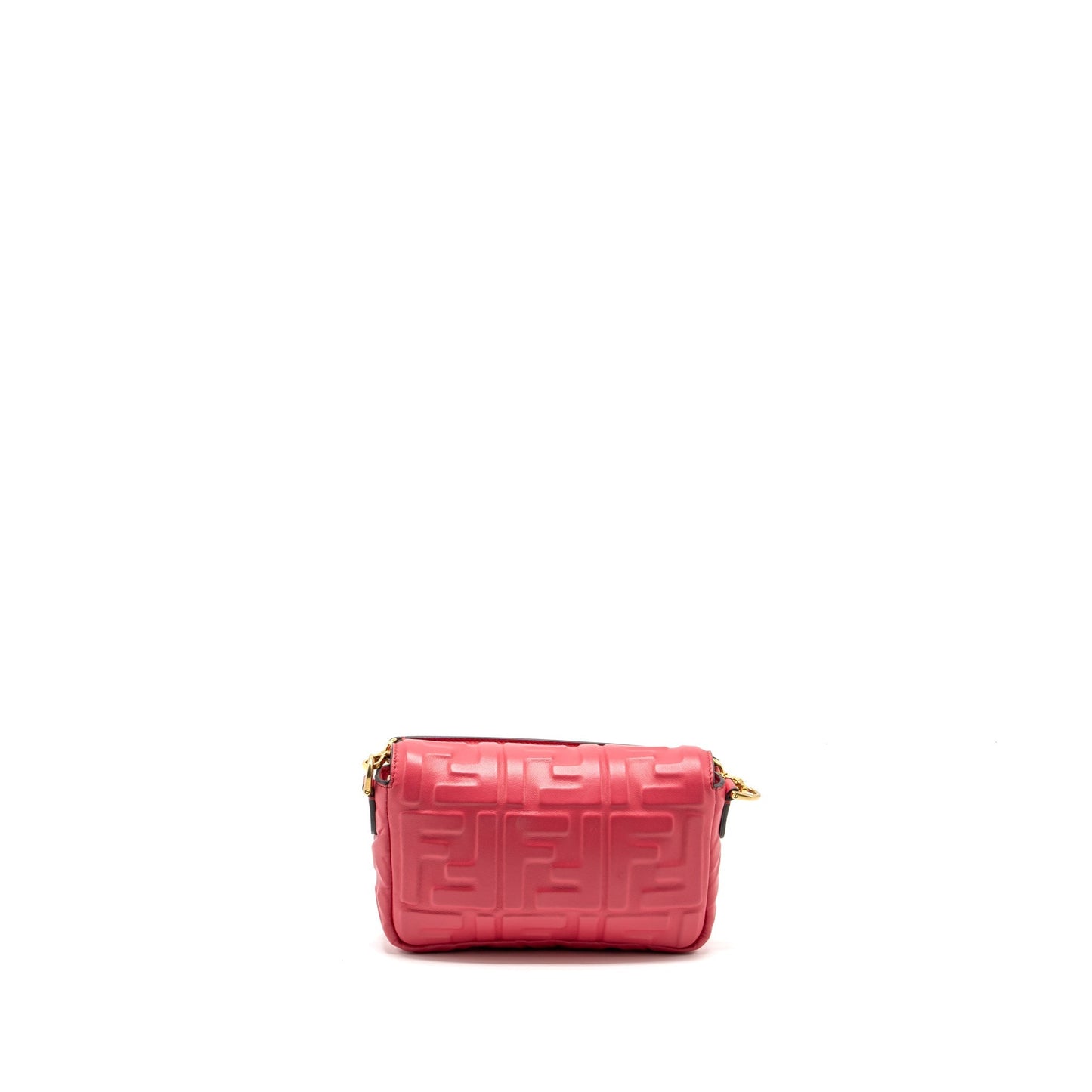 Fendi mini baguette Purse nappa Lambskin pink