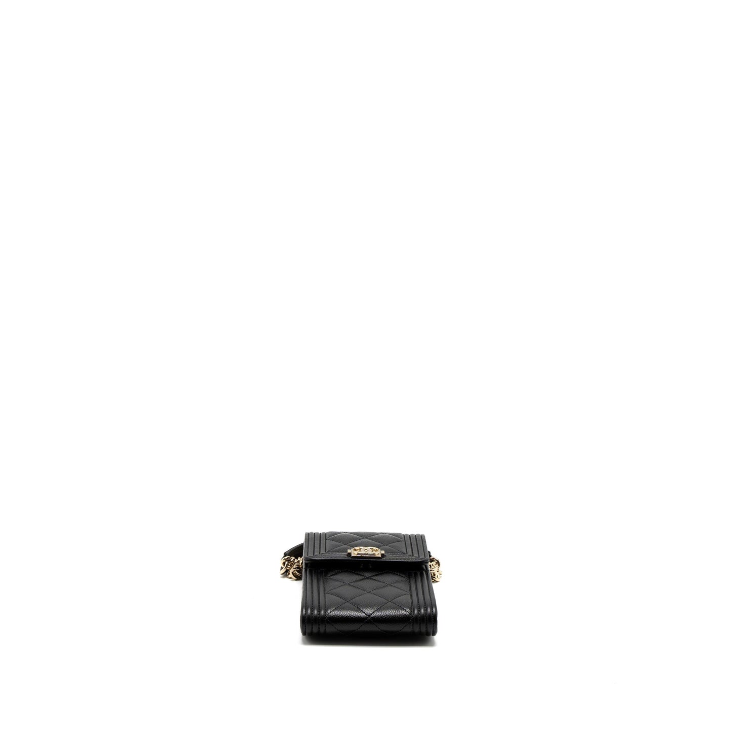 Chanel Vertical Phone Pouch Caviar Black L