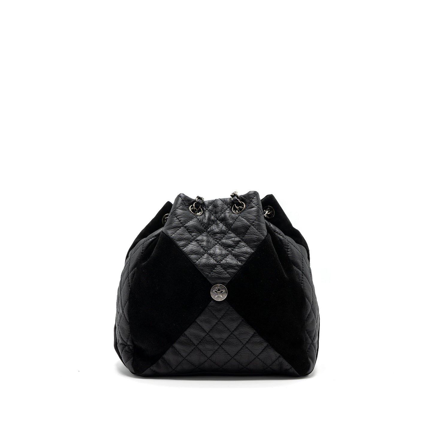 Chanel Bucket Bag Goatskin/Sue Calfskin Black