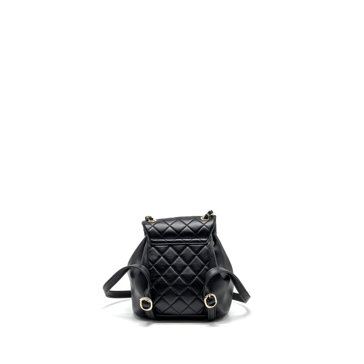 Chanel mini Duma backpack Lambskin black L (microchip)