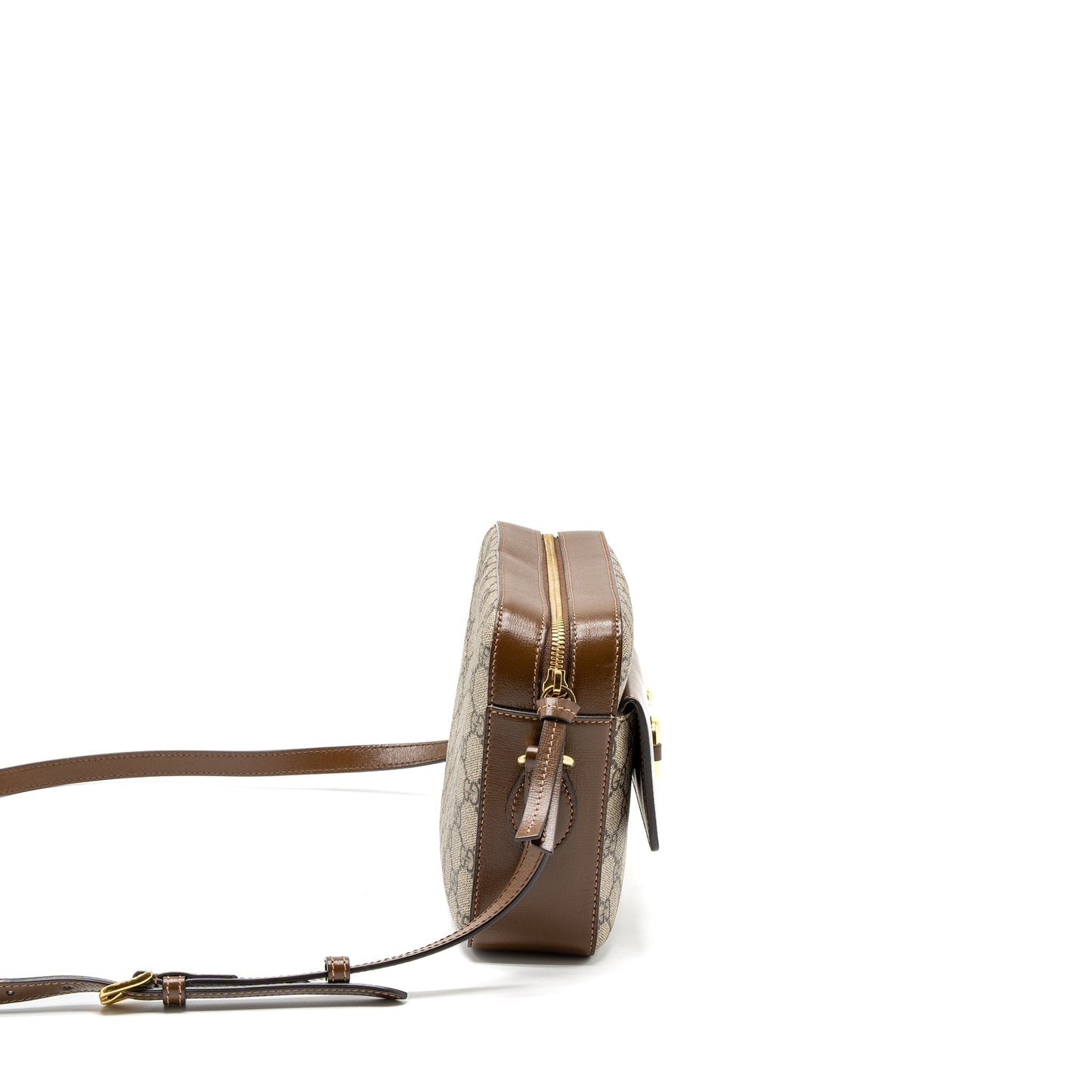 Gucci Small Horsebit 1955 Shoulder Bag GG Supreme Canvas