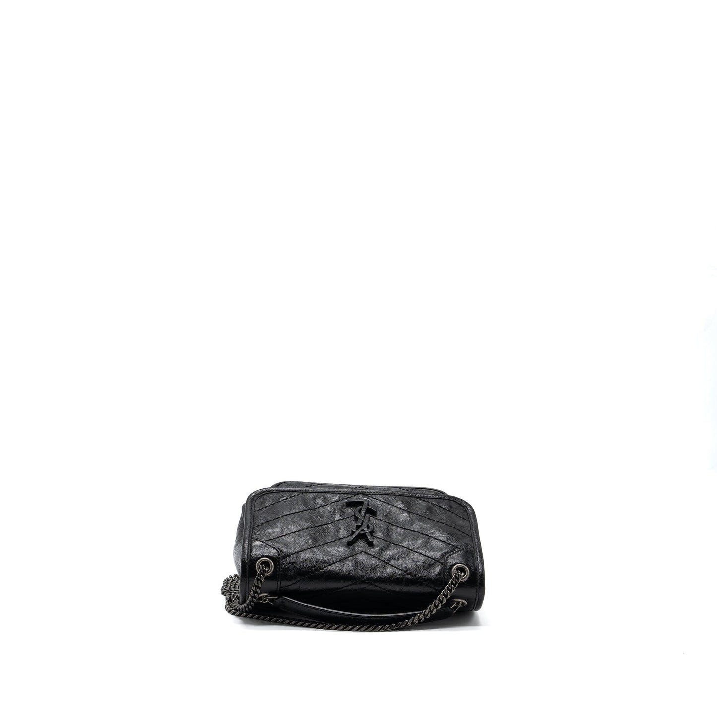 Saint Laurent/ Niki Baby Purse vintage Calfskin Black ruthenium hardware