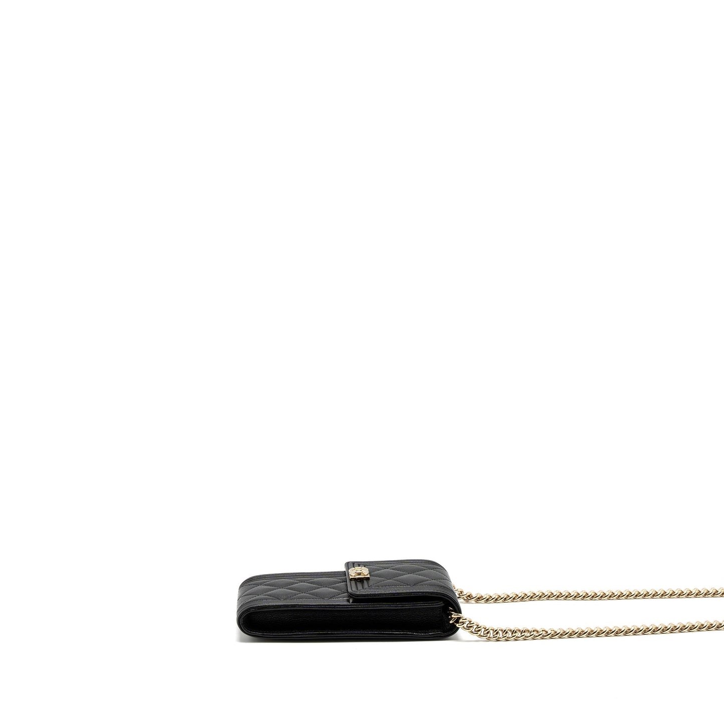 Chanel Vertical Phone Pouch Caviar Black L