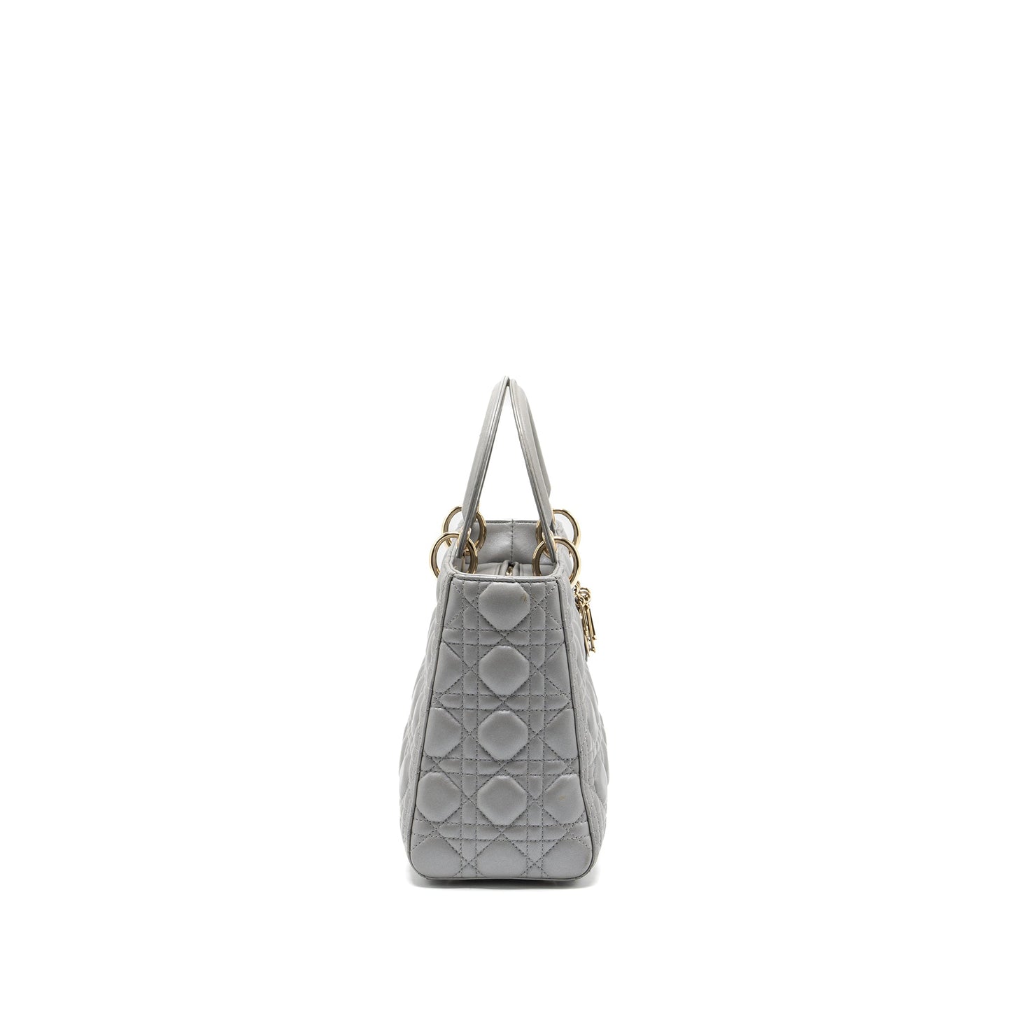 Dior Medium Lady Dior Lambskin Grey