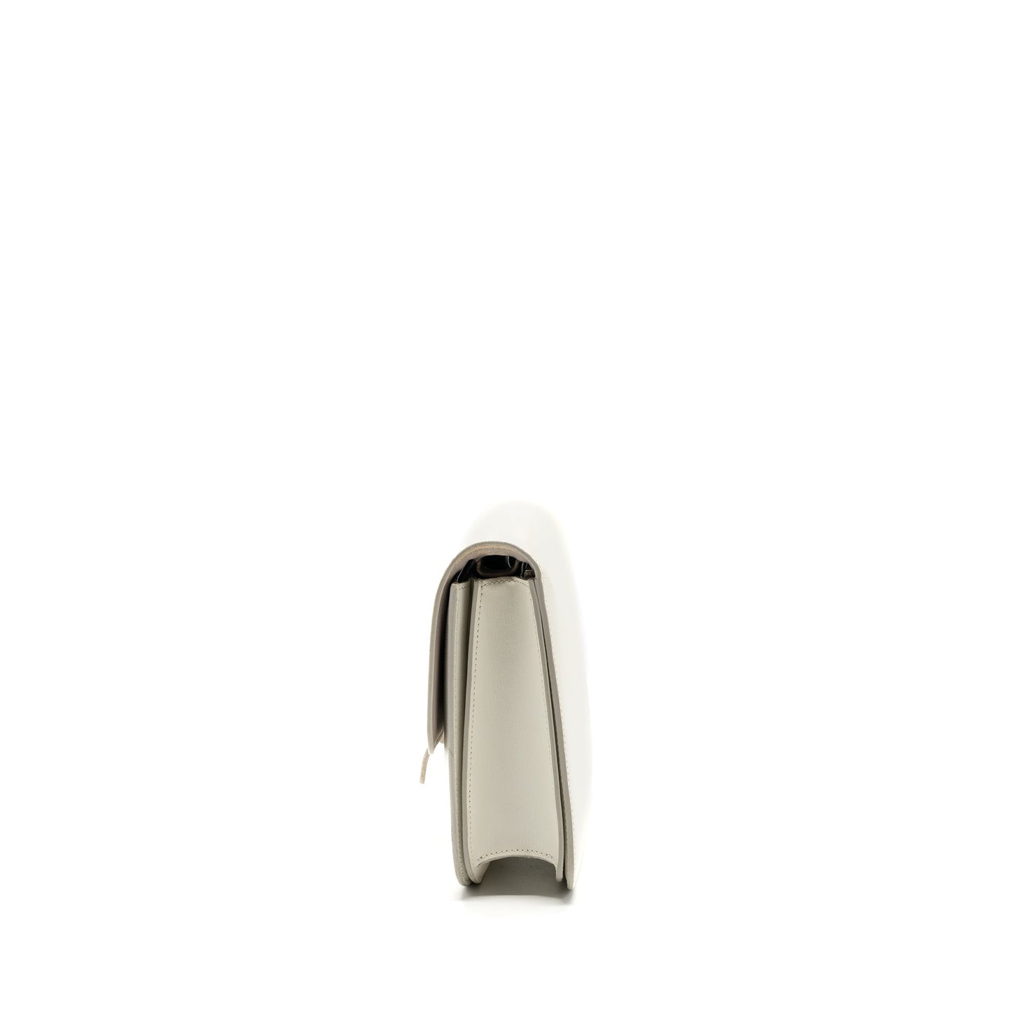 Celine Medium Classic Box Purse Calfskin White