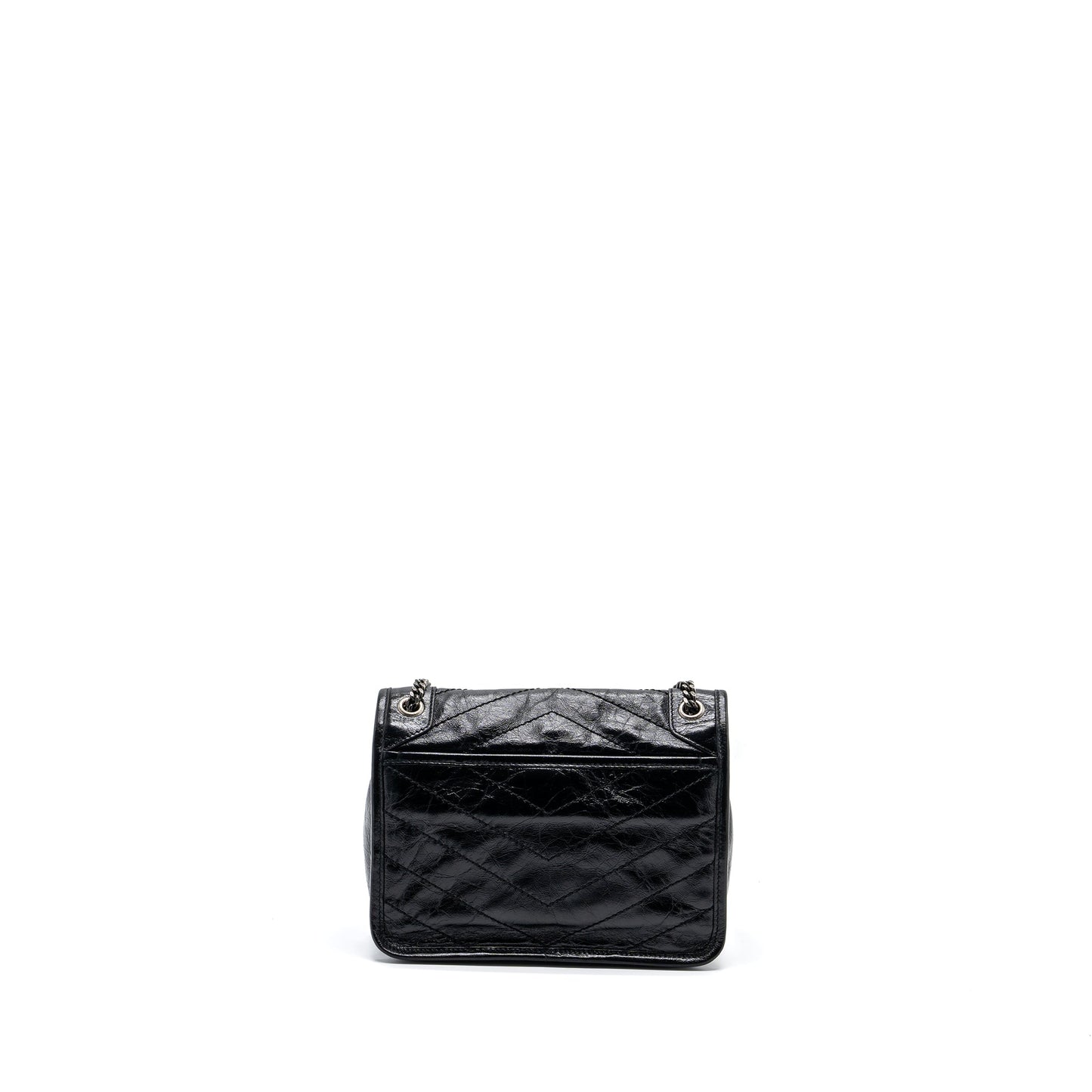 Saint Laurent/ Niki Baby Purse vintage Calfskin Black ruthenium hardware