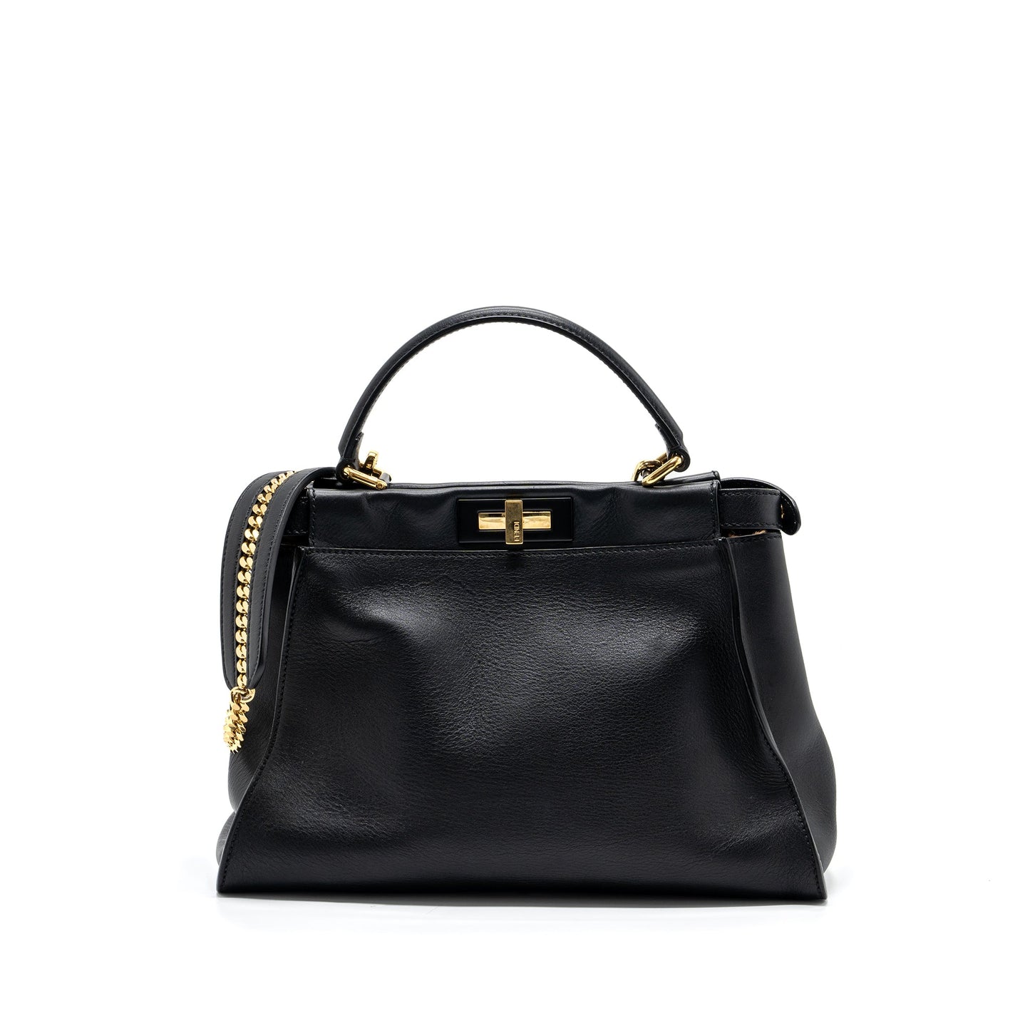 Fendi Medium Peekaboo Purse leather Black
