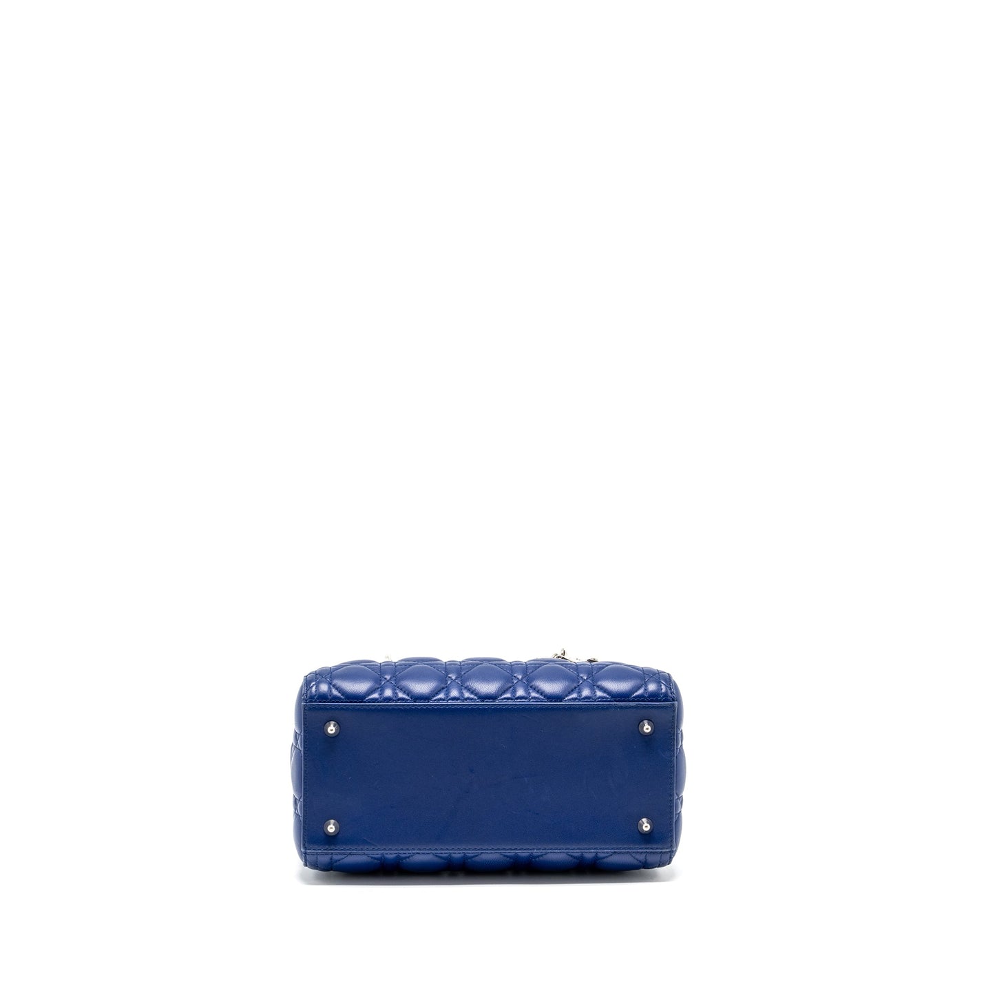 Medium Lady Dior Lambskin Blue