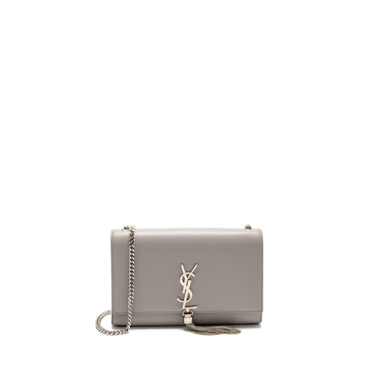 Saint Laurent/ Medium Kate Purse Calfskin Grey