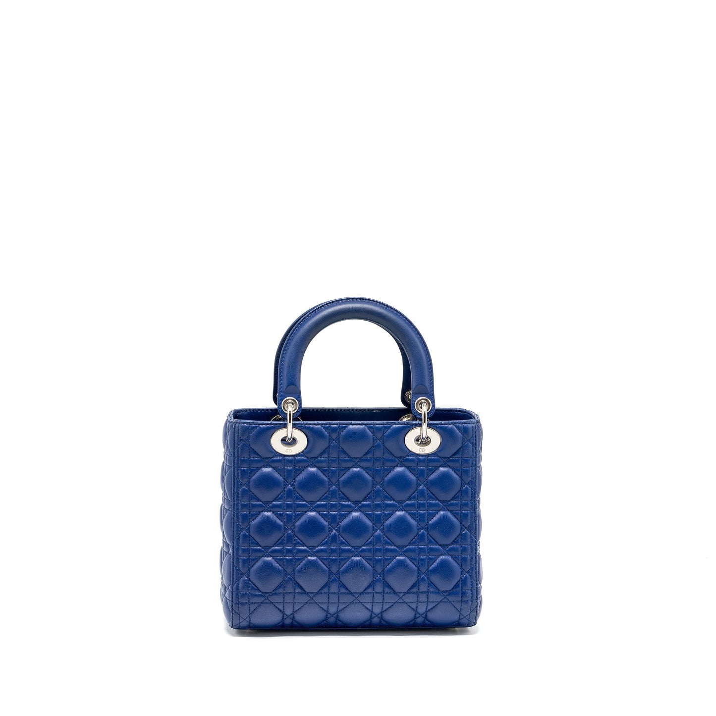 Medium Lady Dior Lambskin Blue