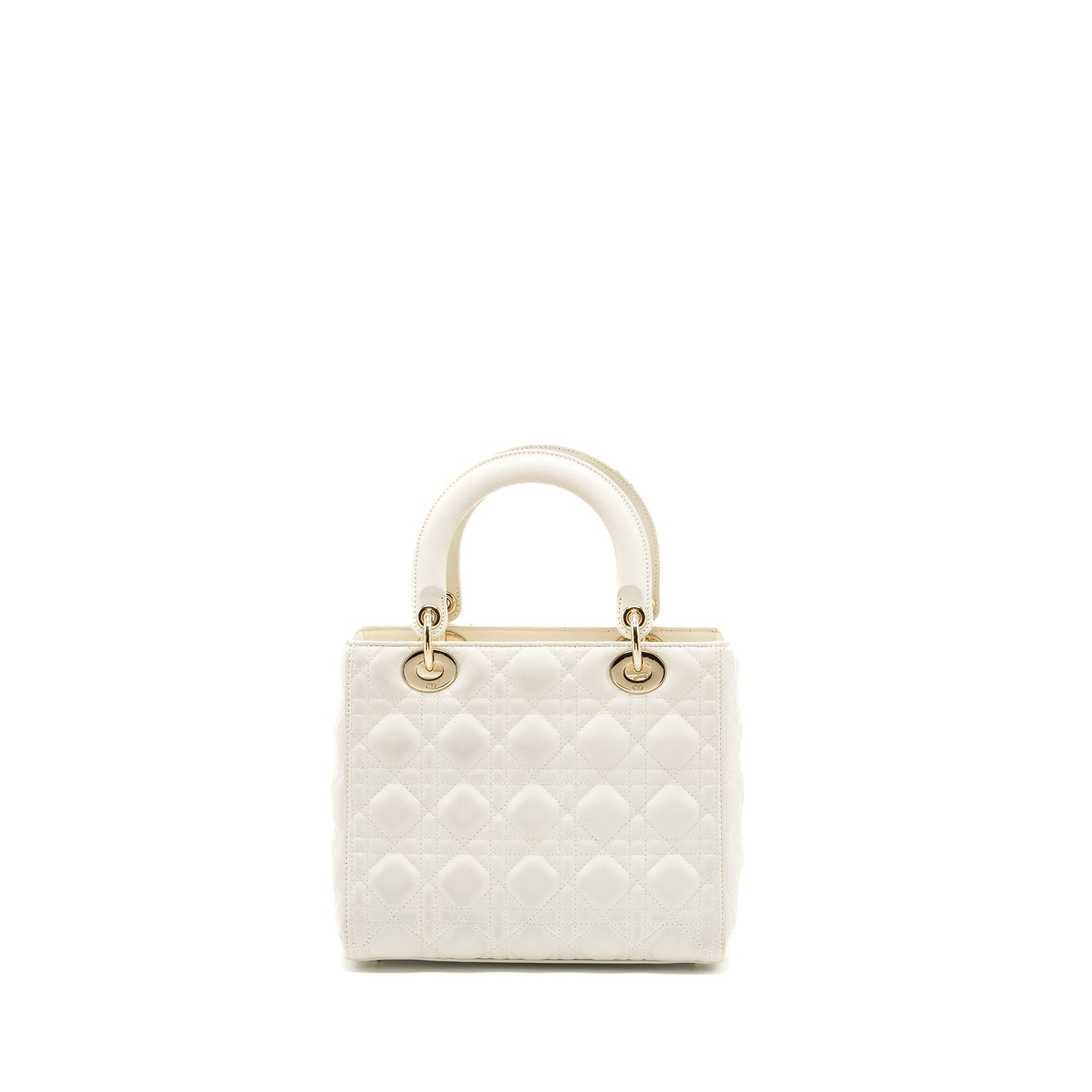Dior Medium Lady dior Purse lambskin white