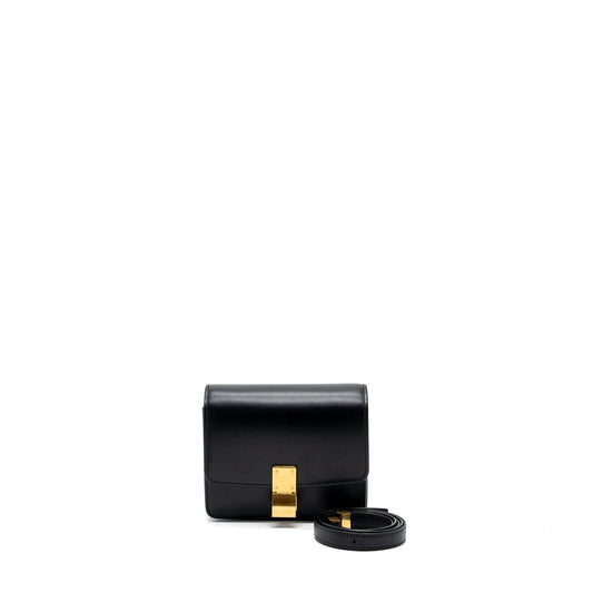 Celine mini classic box Purse calfskin Black