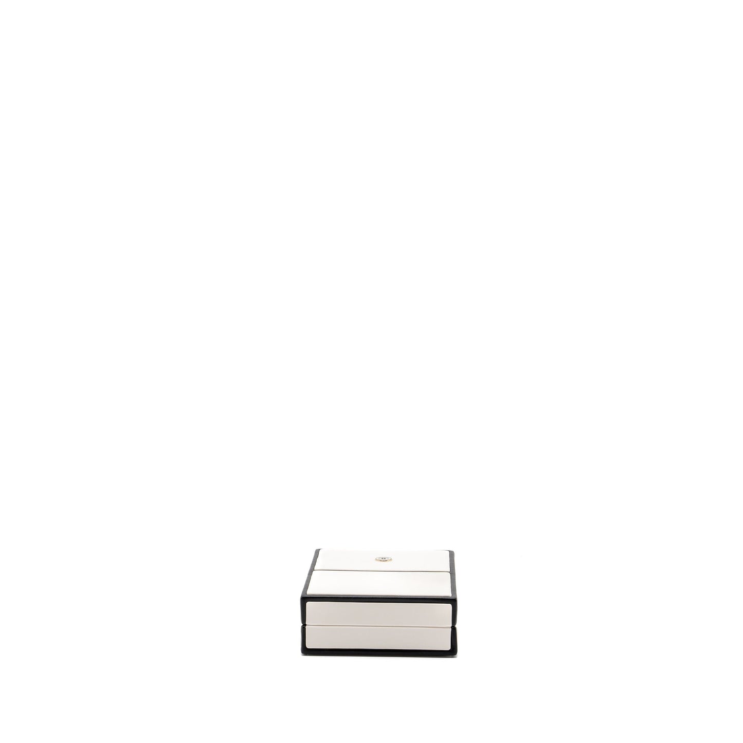 Chanel 21s Perfume Bottle Evening Bag Lambskin Black/White L