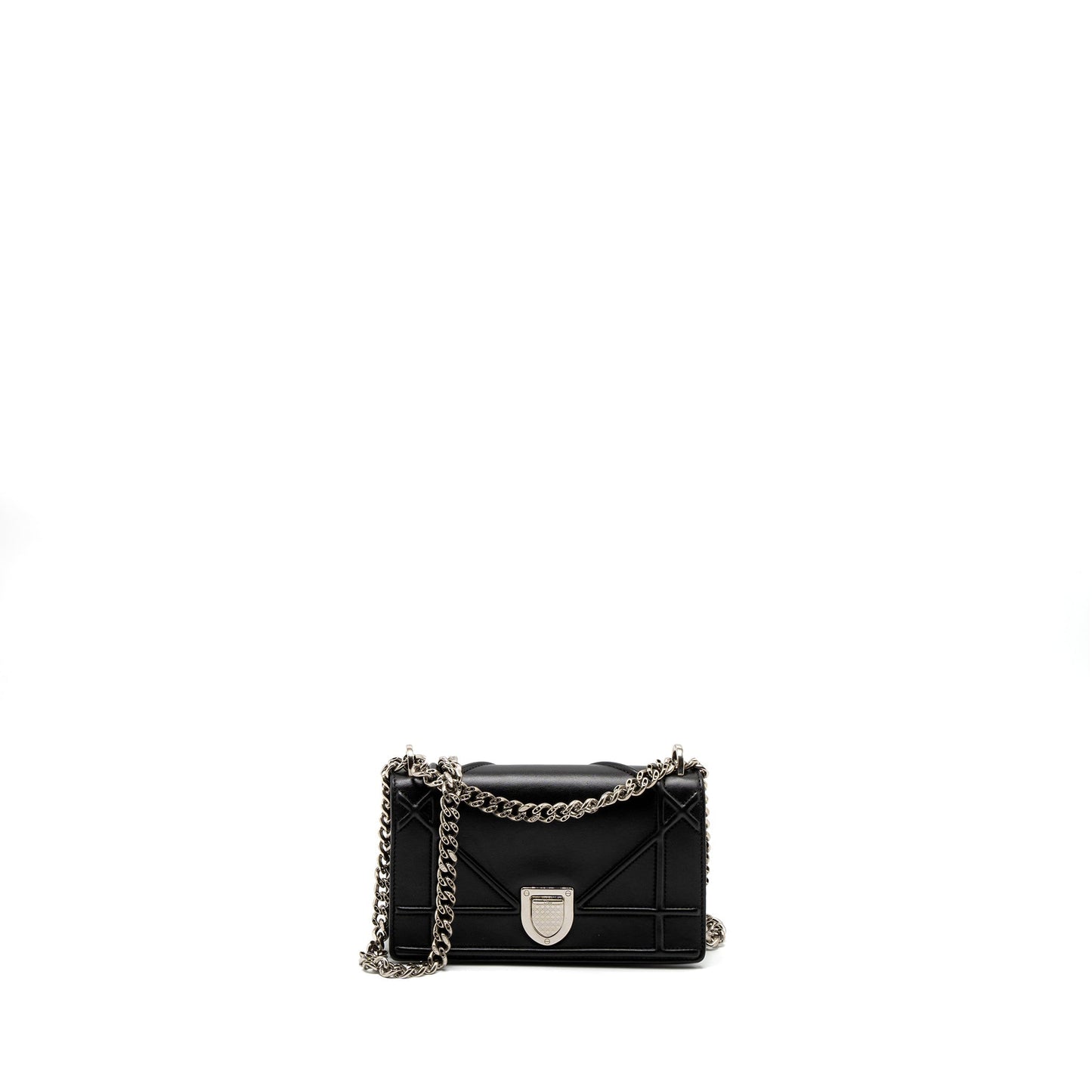 Dior Mini Diorama Purse Calfskin Black