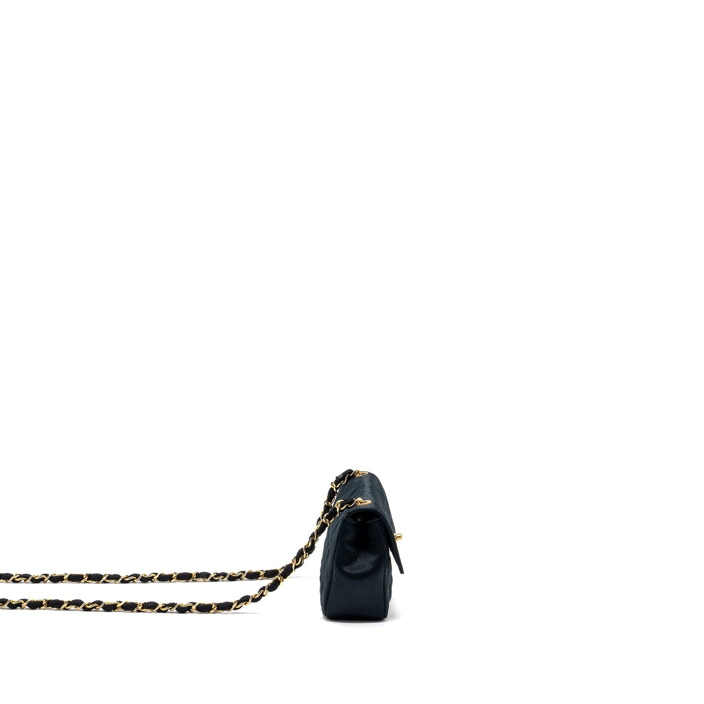 Chanel  Flap Bag Satin Black