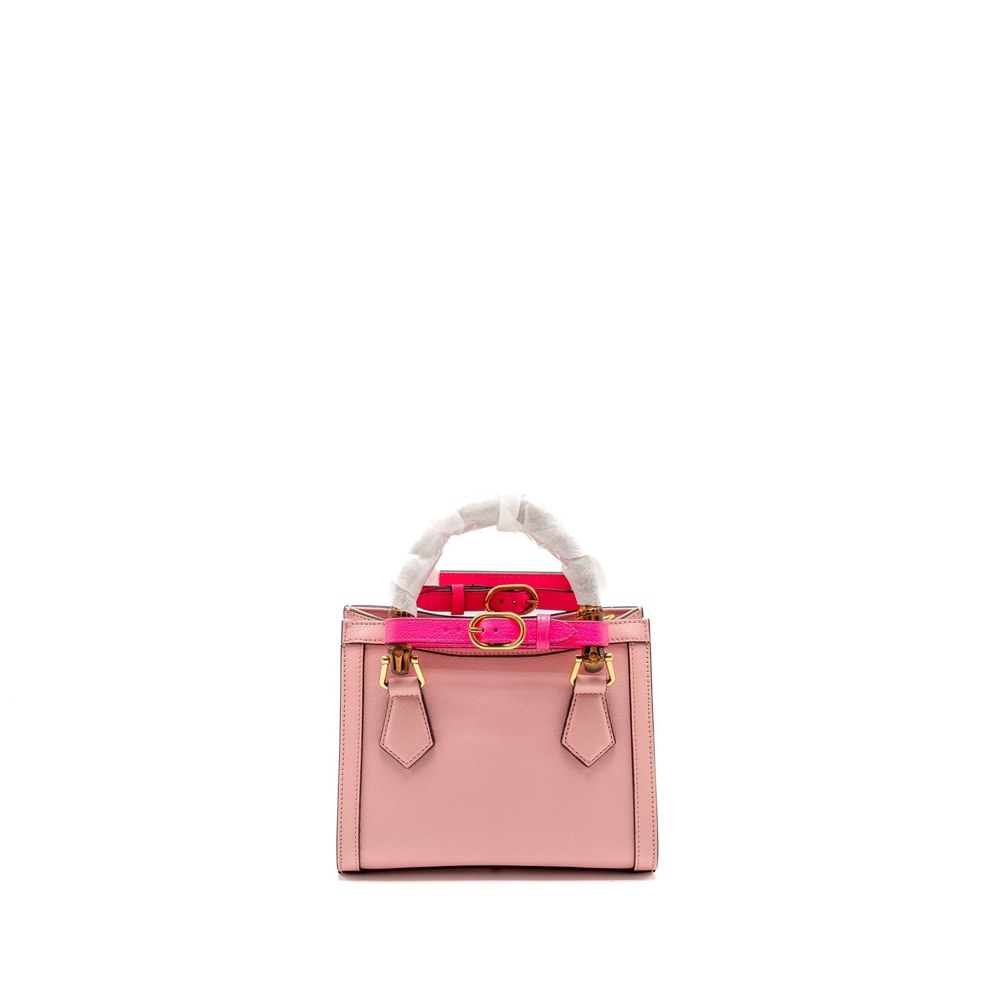 Gucci Mini Diana Bamboo Tote Bag Leather Pink
