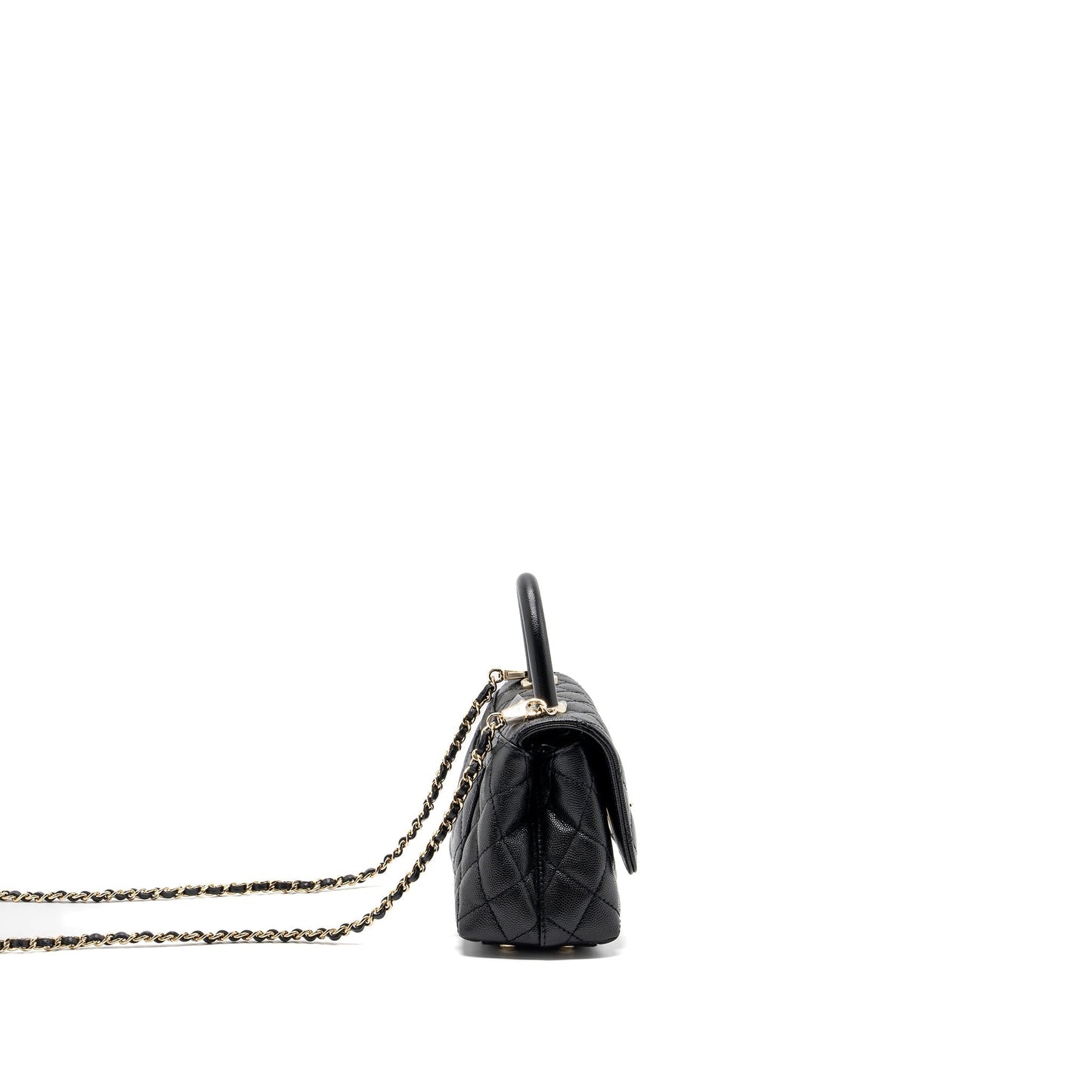 Chanel Coco Handle Extra  Mini Caviar Black L(Microchip)