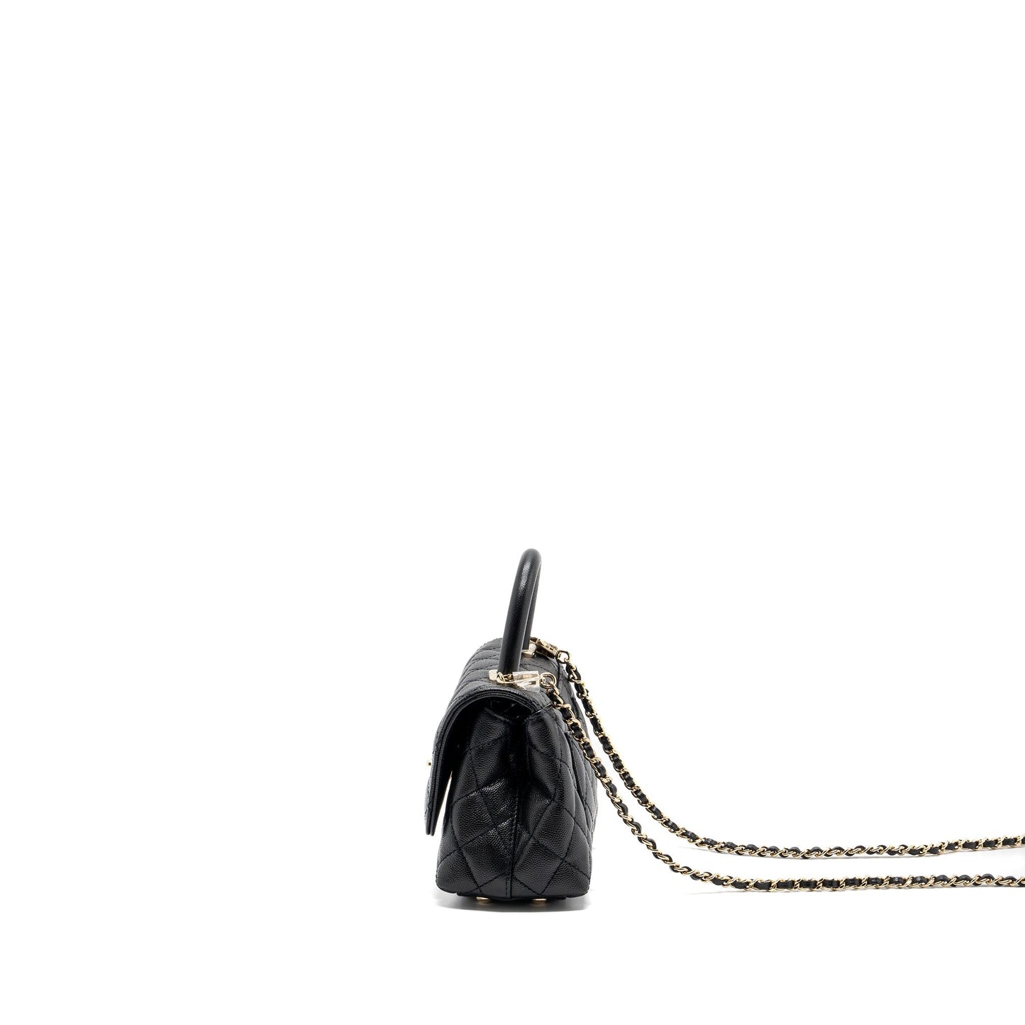 Chanel Coco Handle Extra  Mini Caviar Black L(Microchip)
