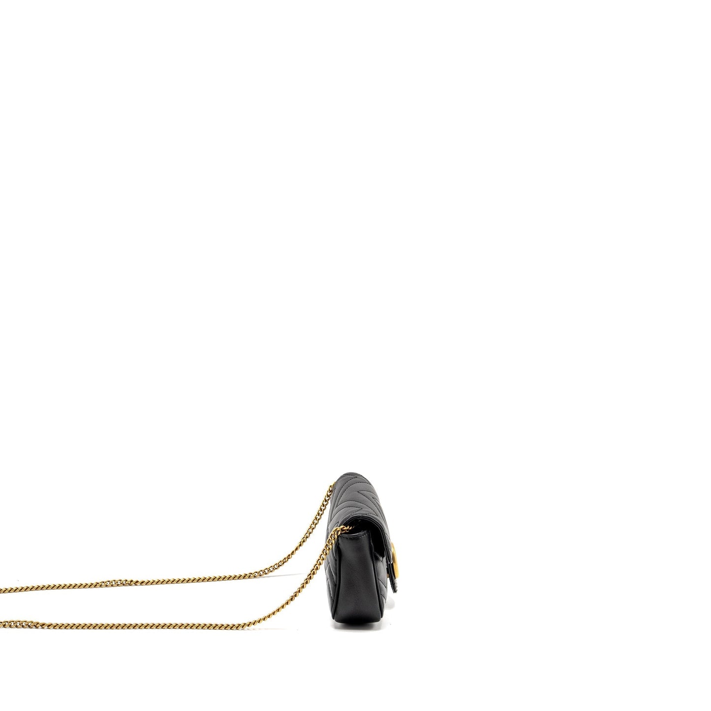 Gucci Super Mini Marmont calfskin black
