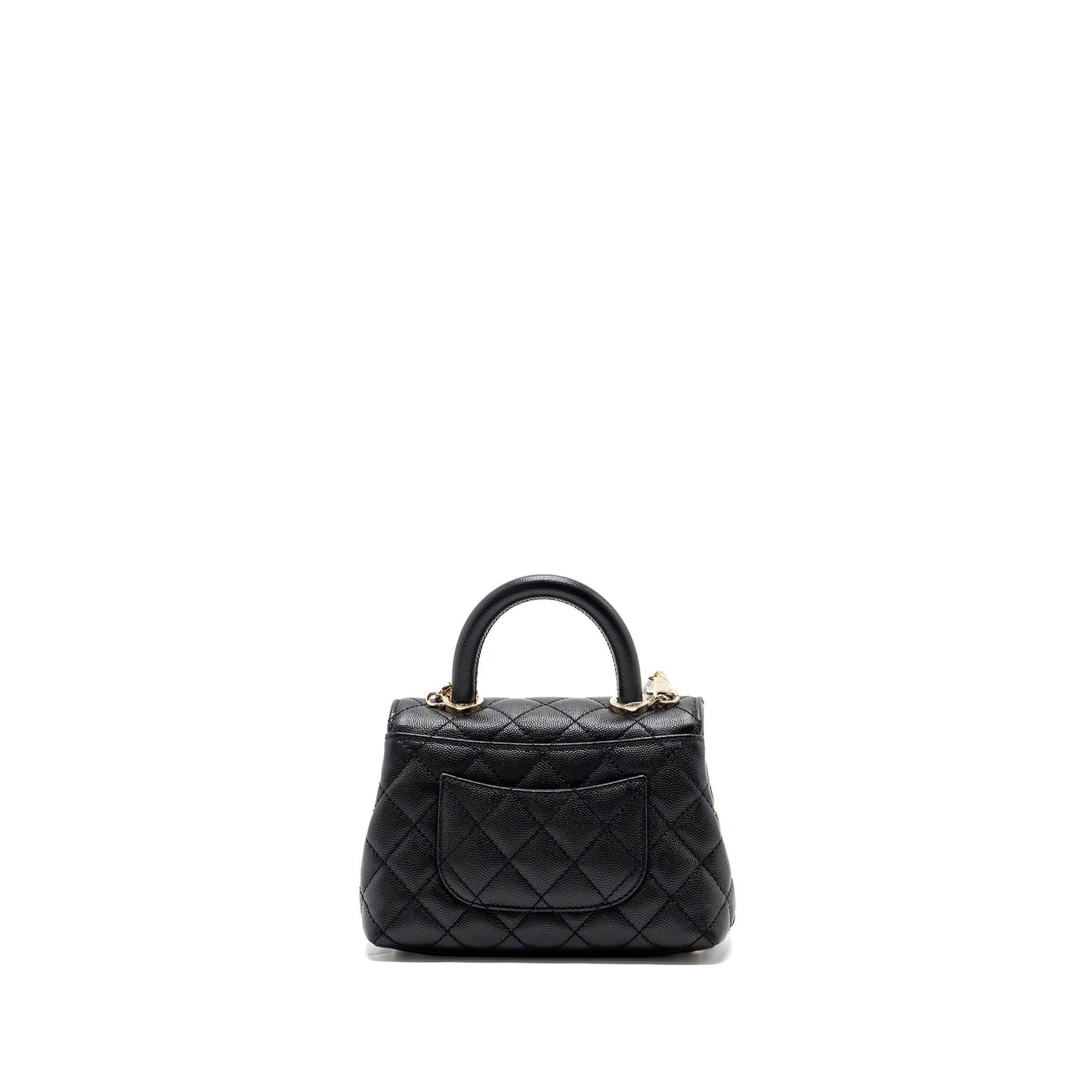 Chanel Coco Handle Extra  Mini Caviar Black L(Microchip)