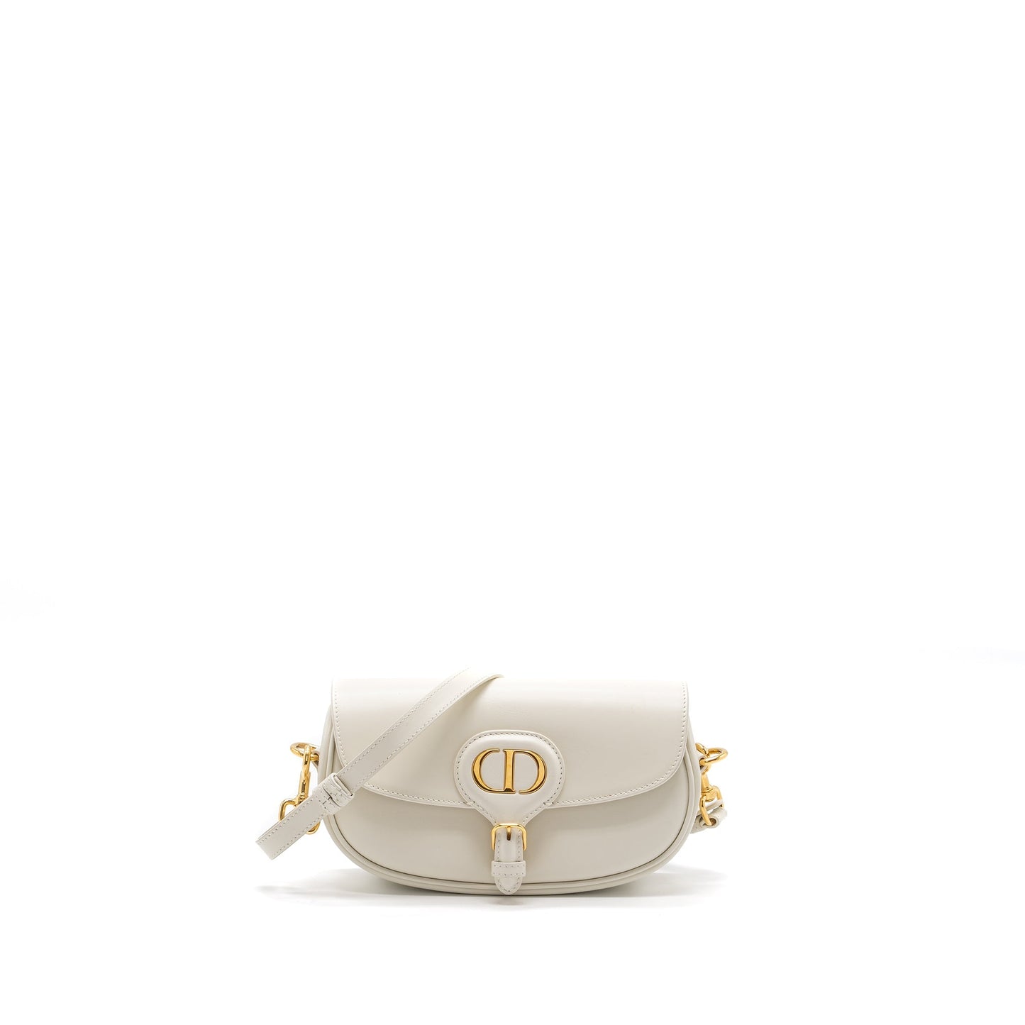 Dior Bobby East-West Purse Box Calfskin White