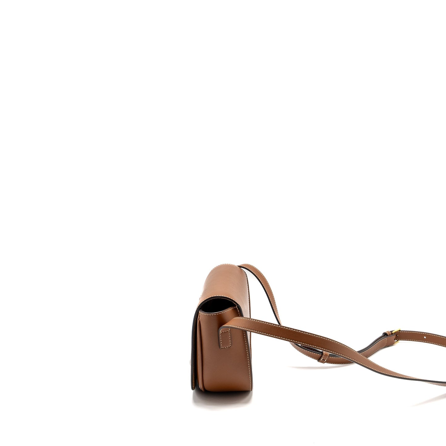 Celine Folco Cuir Triomphe Smooth Calfskin Tan