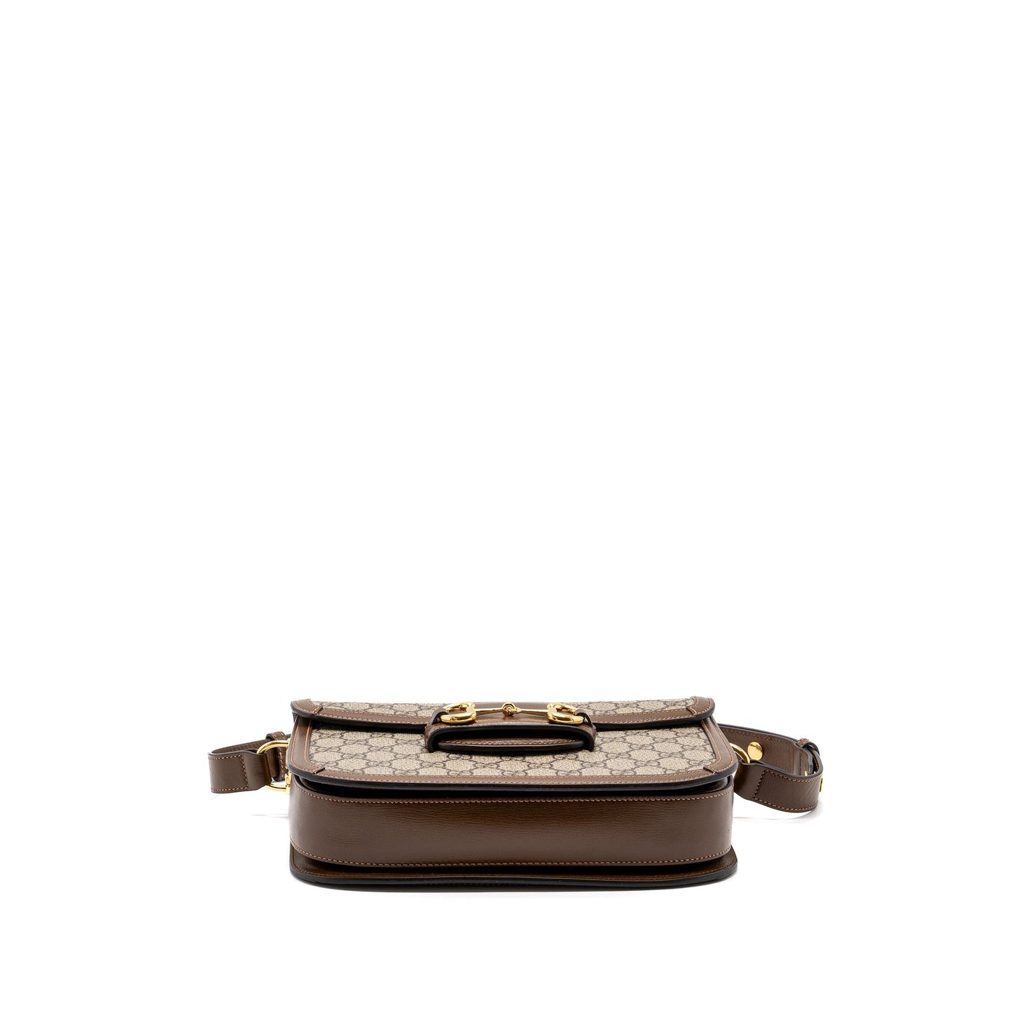 Gucci Horsebit 1955 Shoulder Bag GG Supreme Canvas / Leather Brown