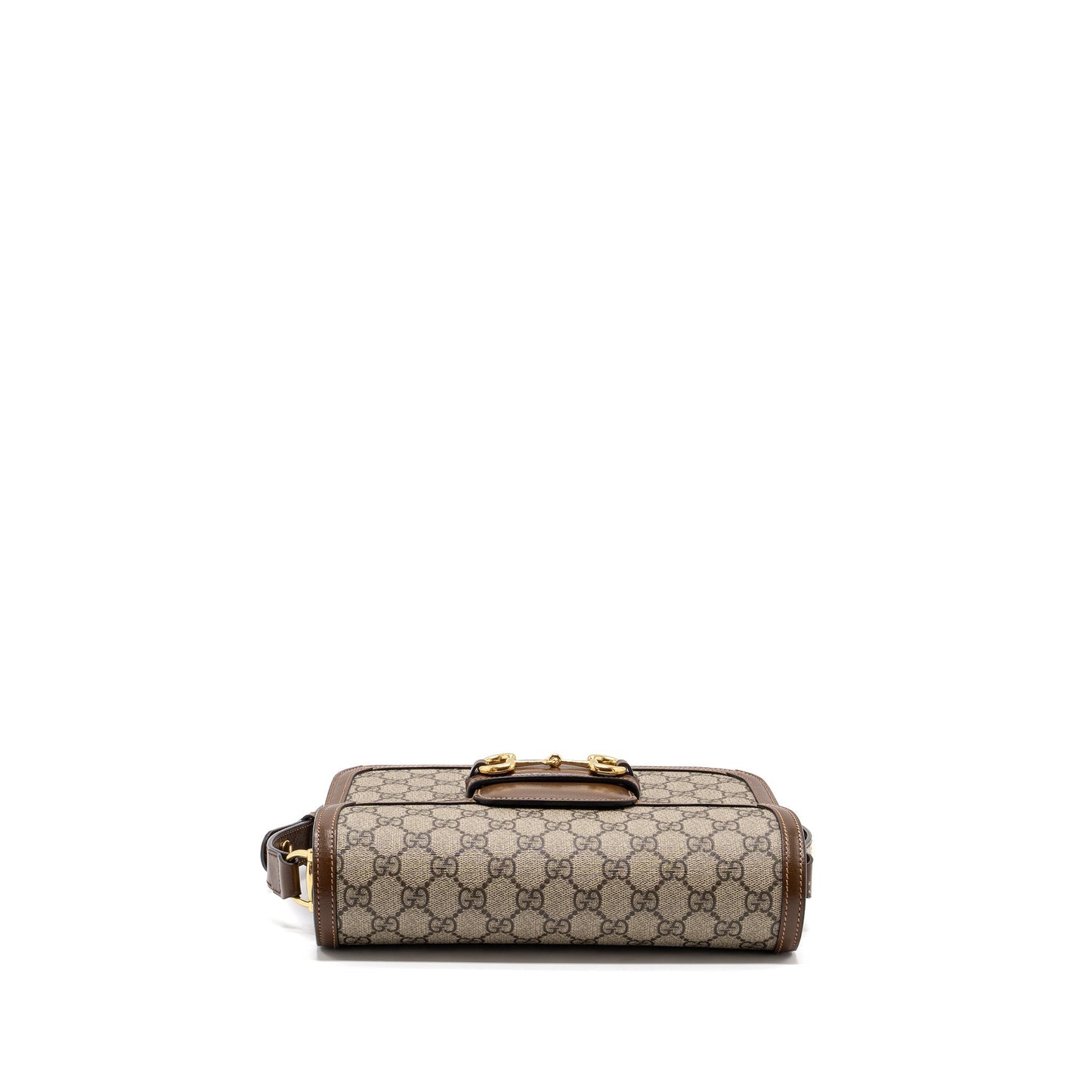 Gucci Horsebit 1955 Shoulder Bag GG Supreme Canvas / Leather Brown