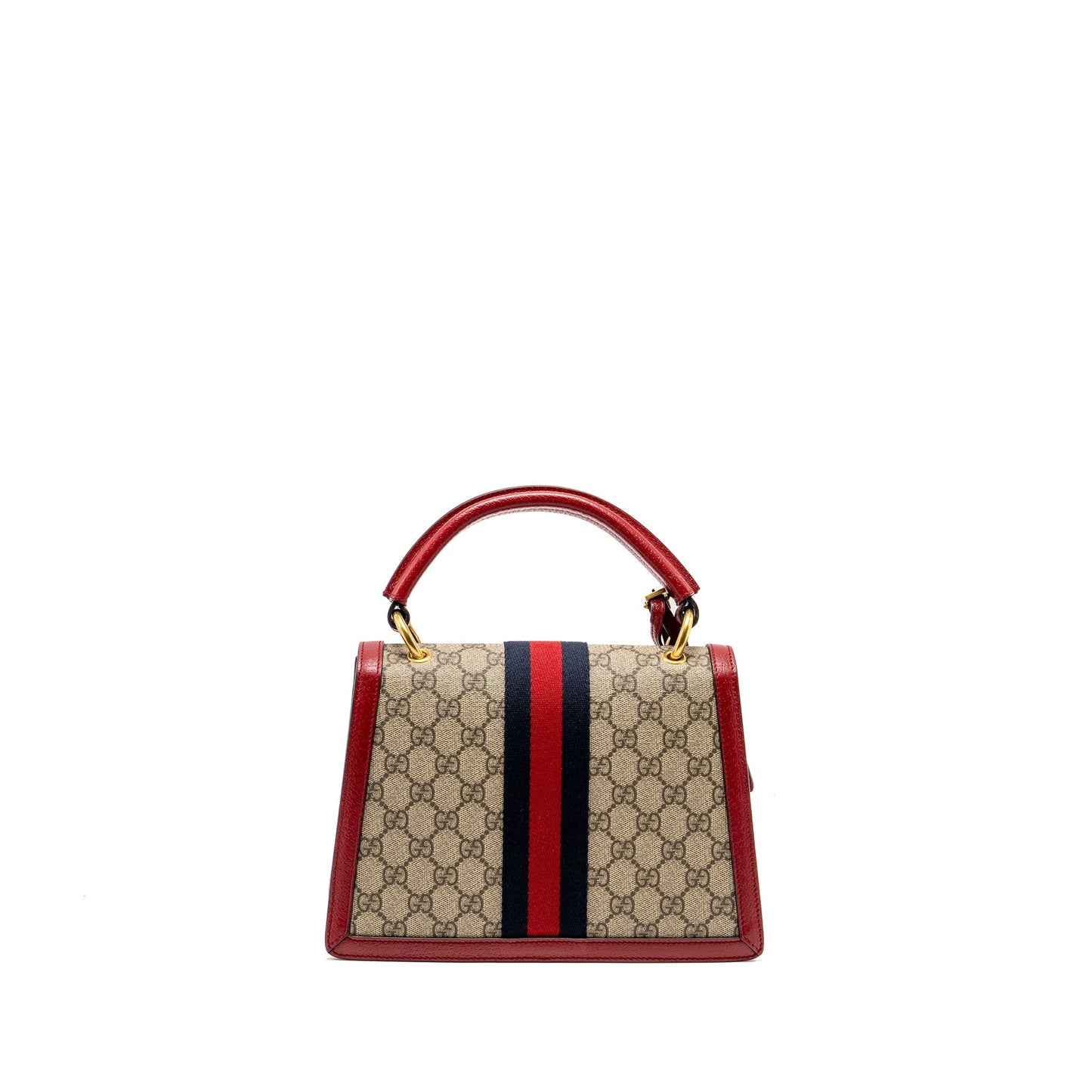 Gucci Queen Margaret Top Handle Bag GG Supreme Canvas Red/ Multicolour