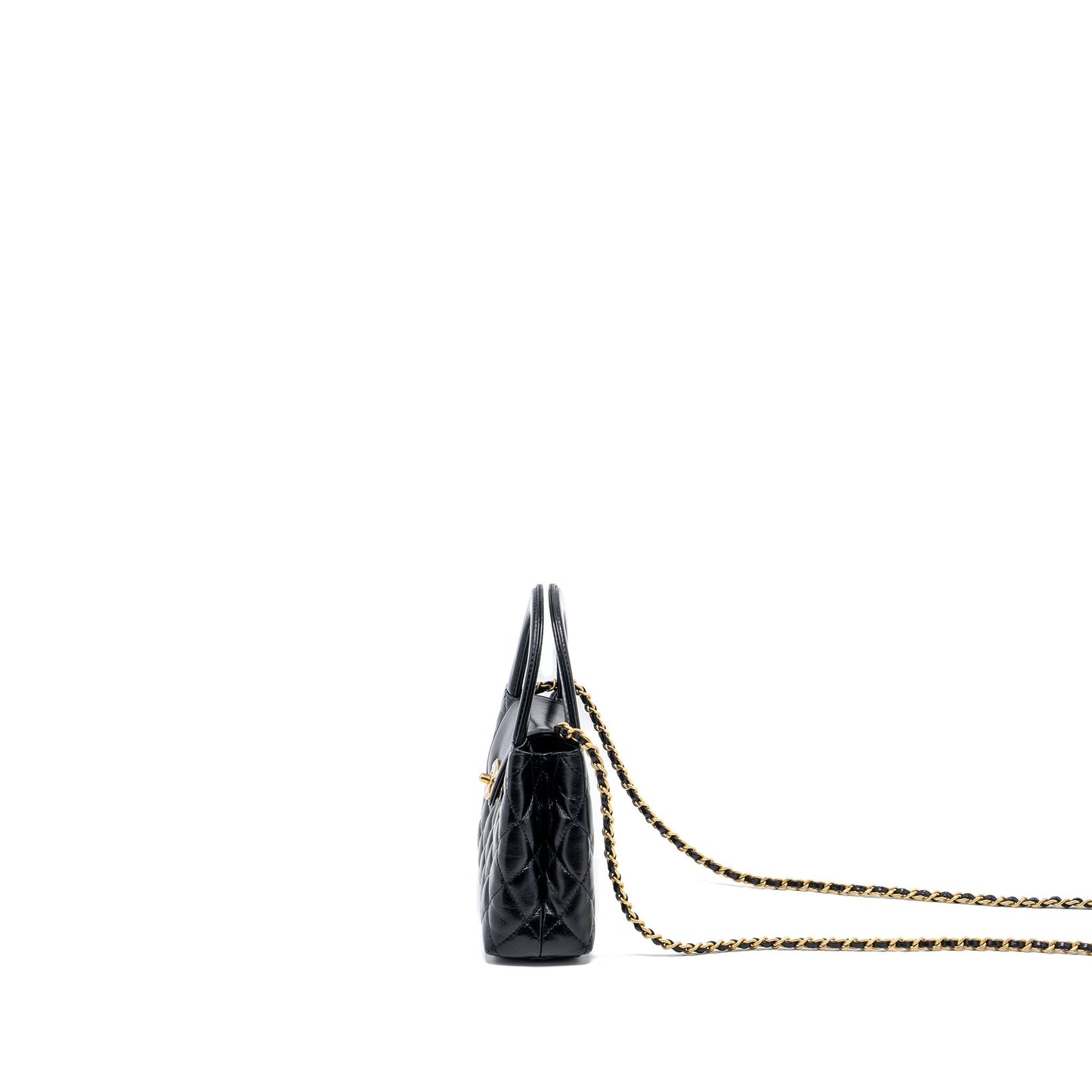 Chanel 24p Mini Shopping Tote Calfskin Black  (Microchip)