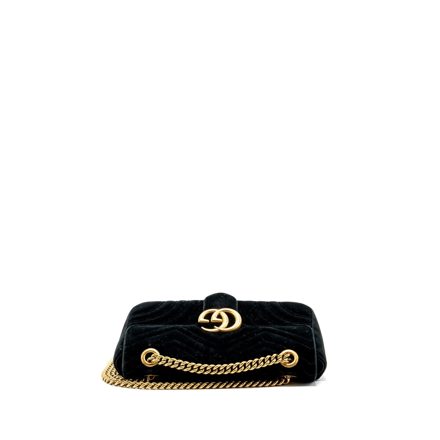 Gucci Small GG Marmont Bag Velvet Black