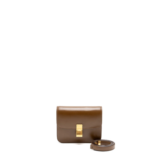 Celine Teen classic box Purse calfskin brown