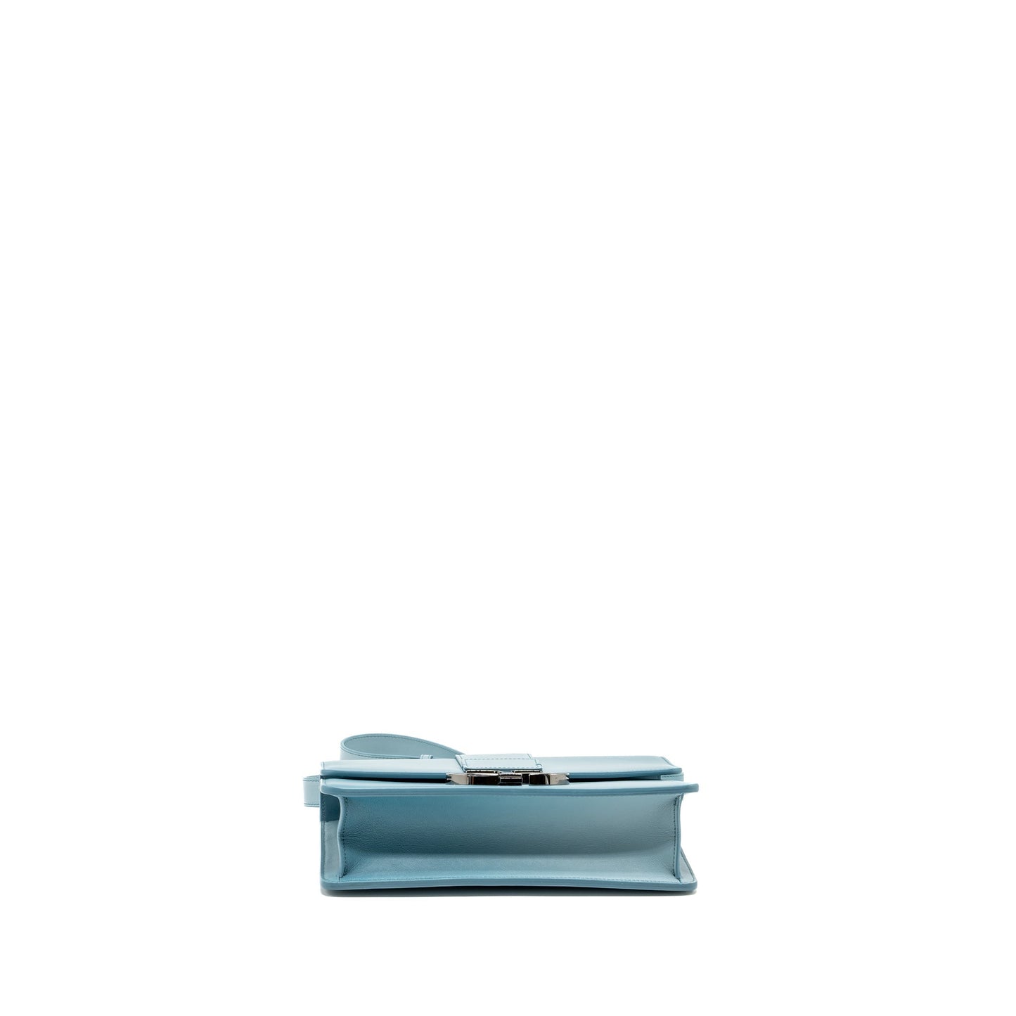 Dior 30 Montaigne Medium Flap Purse Calfskin Gradient Blue with Black Hardware