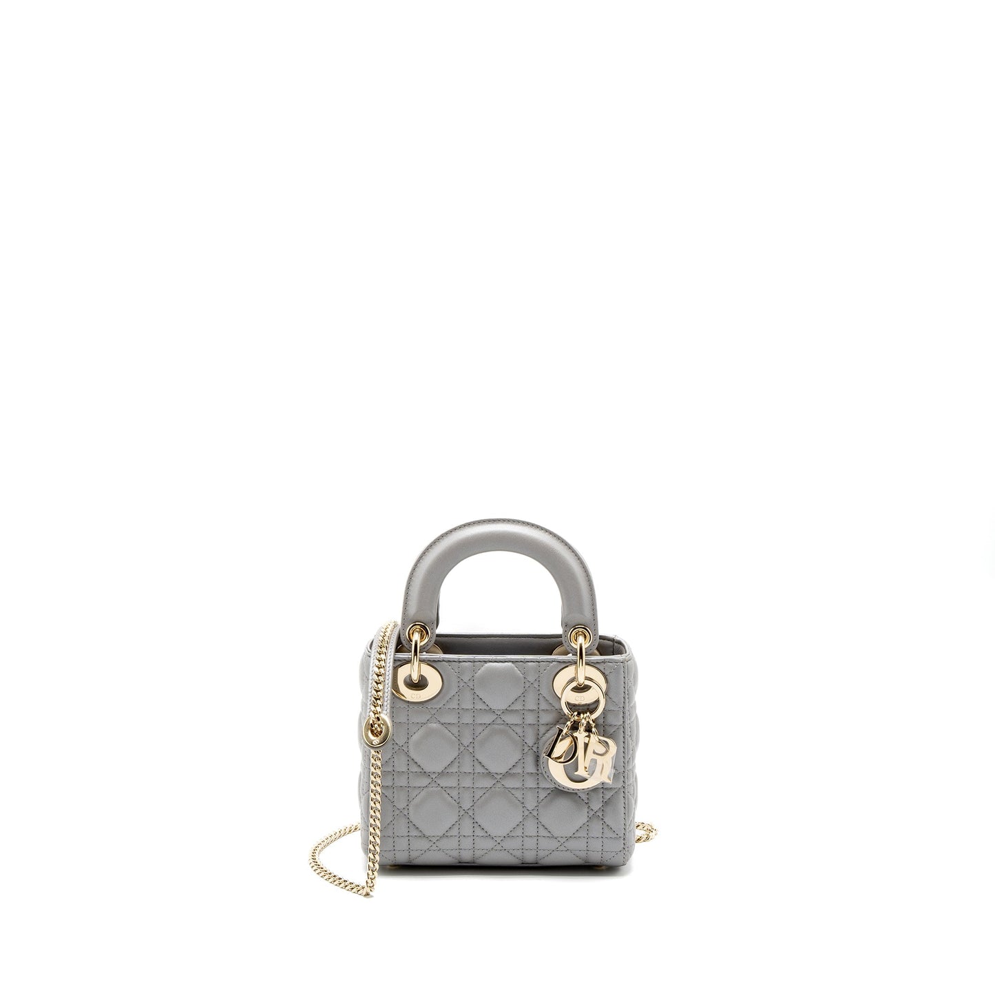 Dior Mini Lady Dior Lambskin Grey