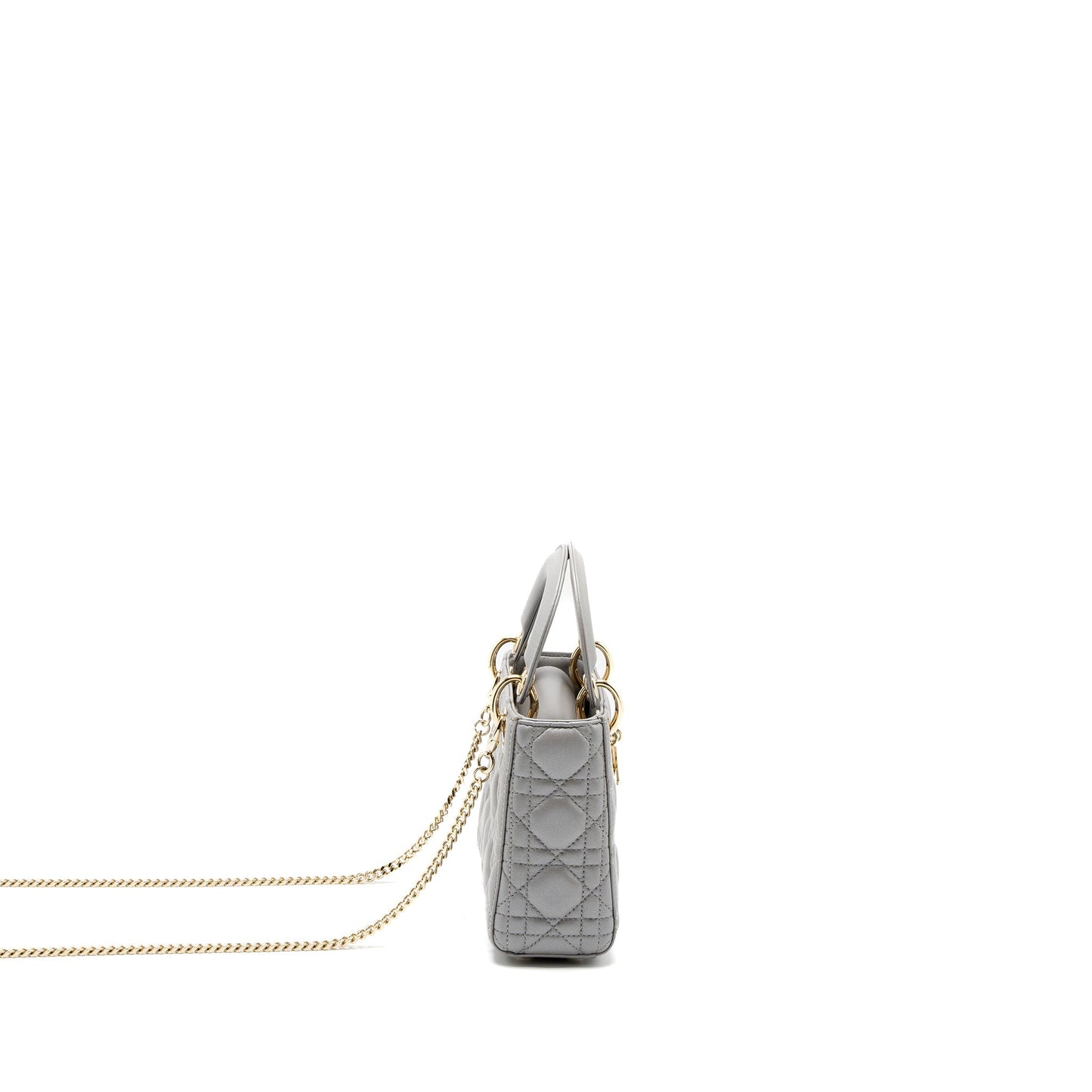 Dior Mini Lady Dior Lambskin Grey