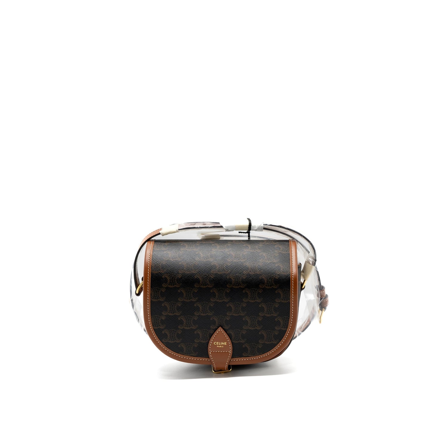 Celine medium Folco Purse TRIOMPHE CANVAS CALFSKIN