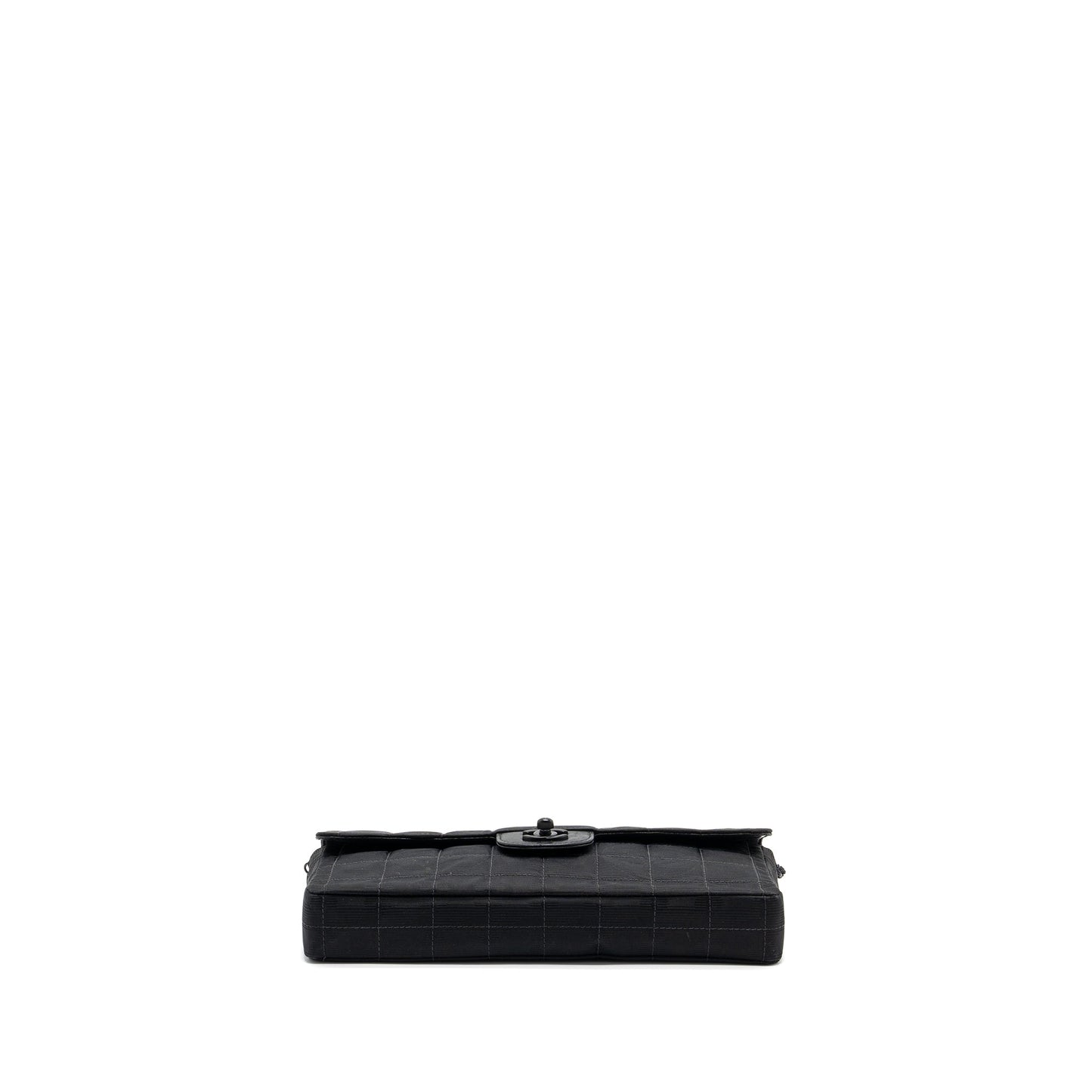 Chanel  Flap Bag Fabric Black With Black Hardware