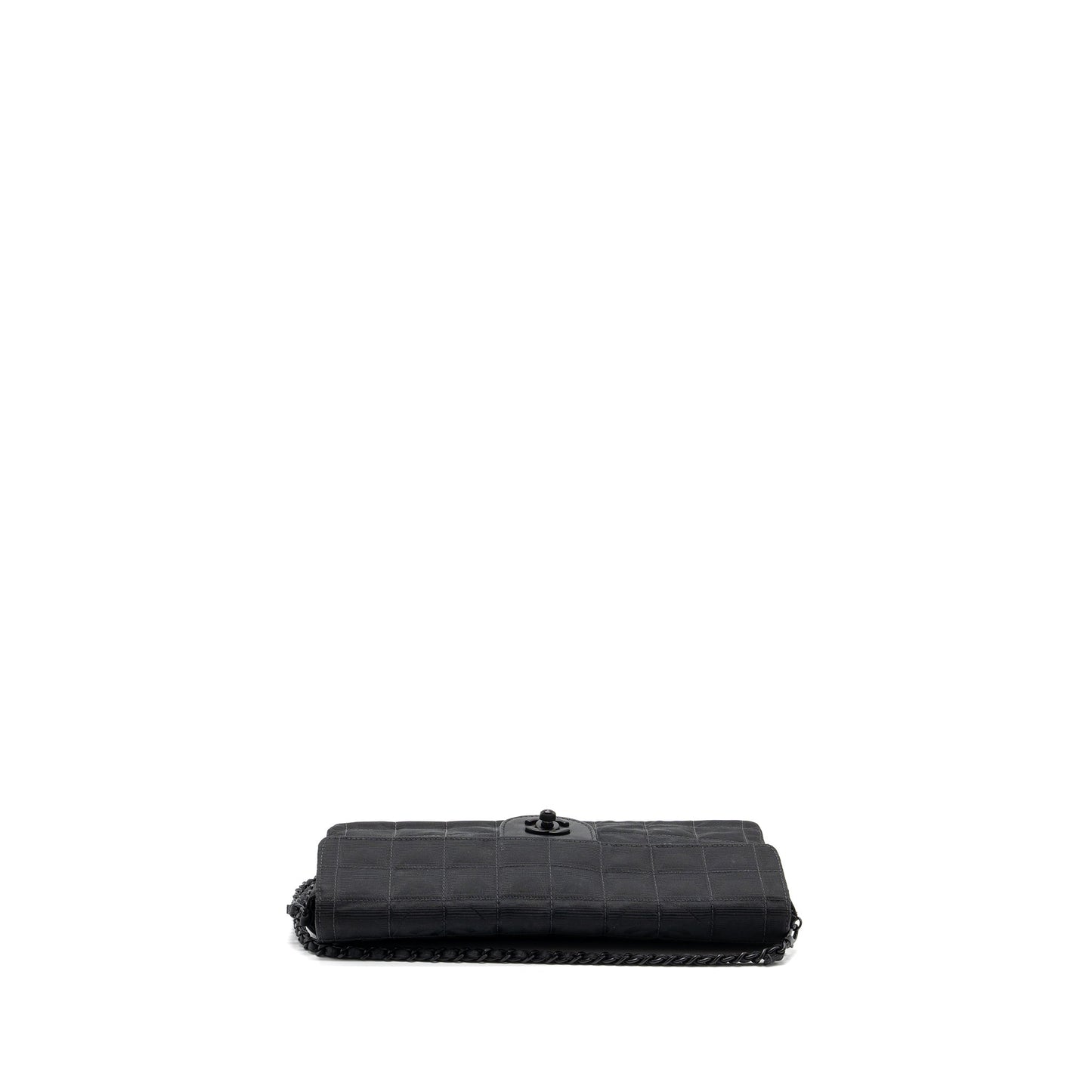 Chanel  Flap Bag Fabric Black With Black Hardware