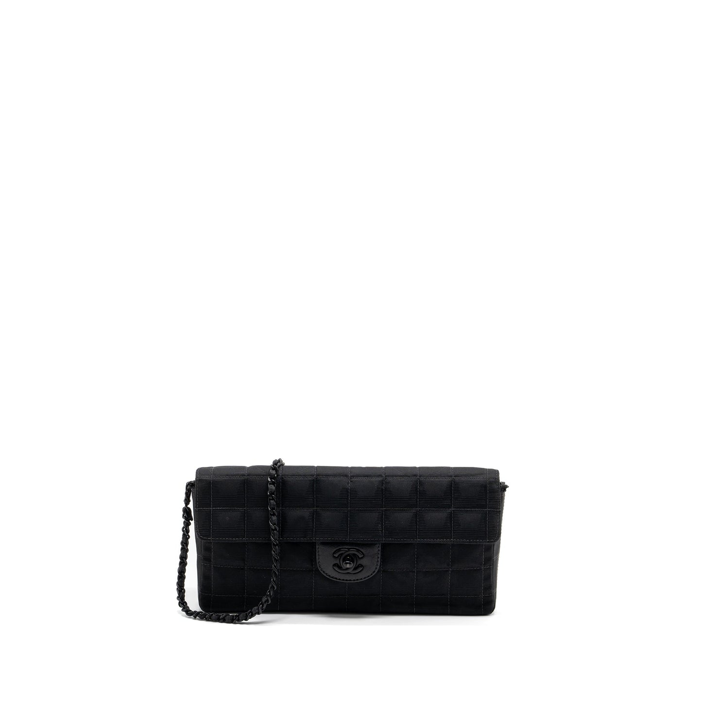 Chanel  Flap Bag Fabric Black With Black Hardware