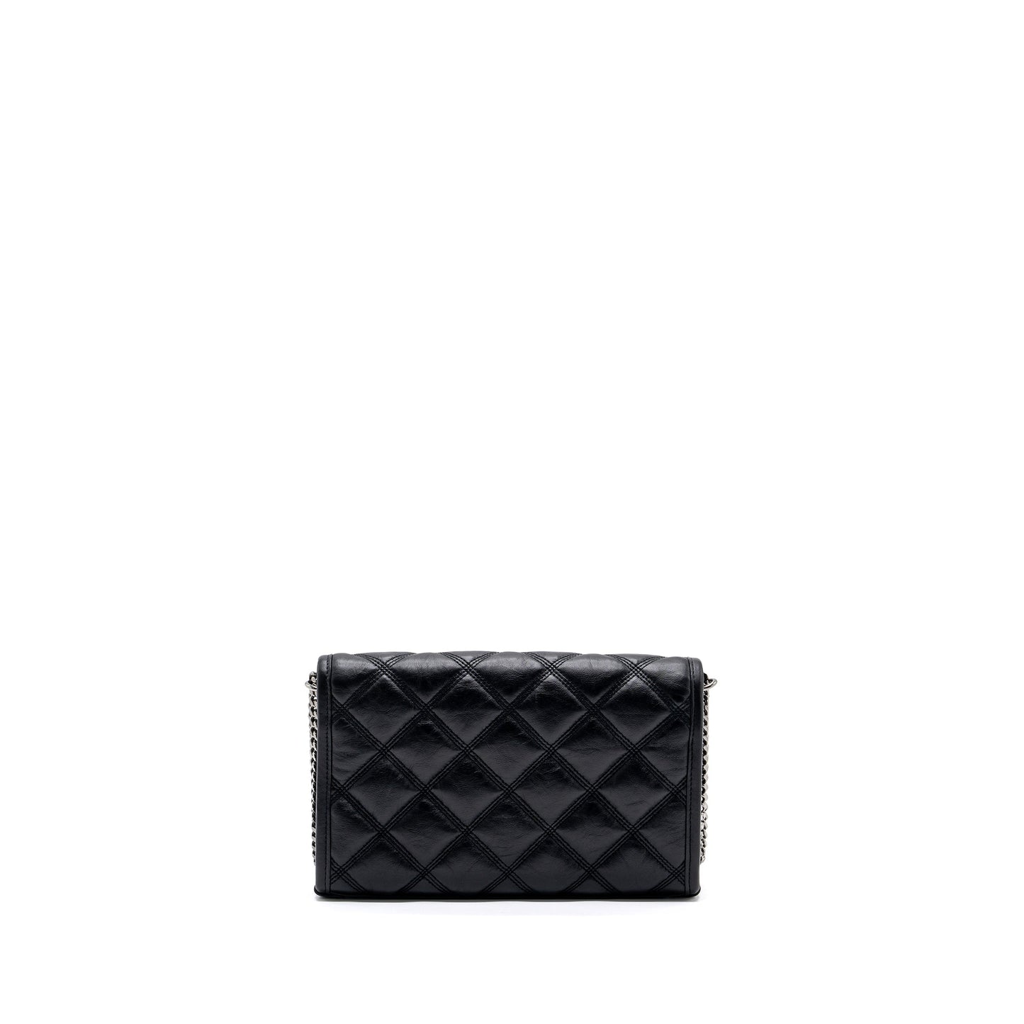 Saint Laurent/ Becky Chain Purse Quilted Lambskin Black