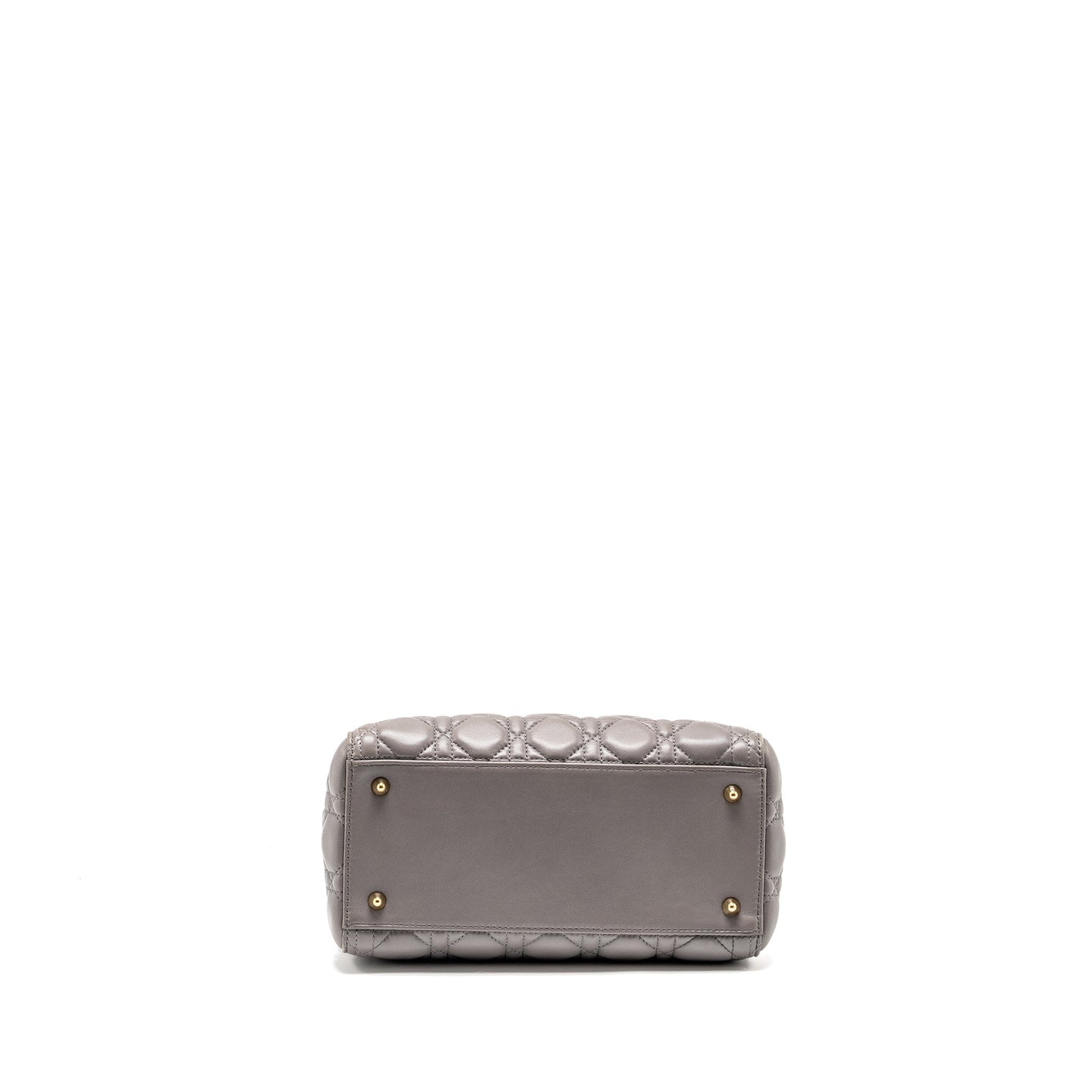 Medium Lady Dior Lambskin Grey